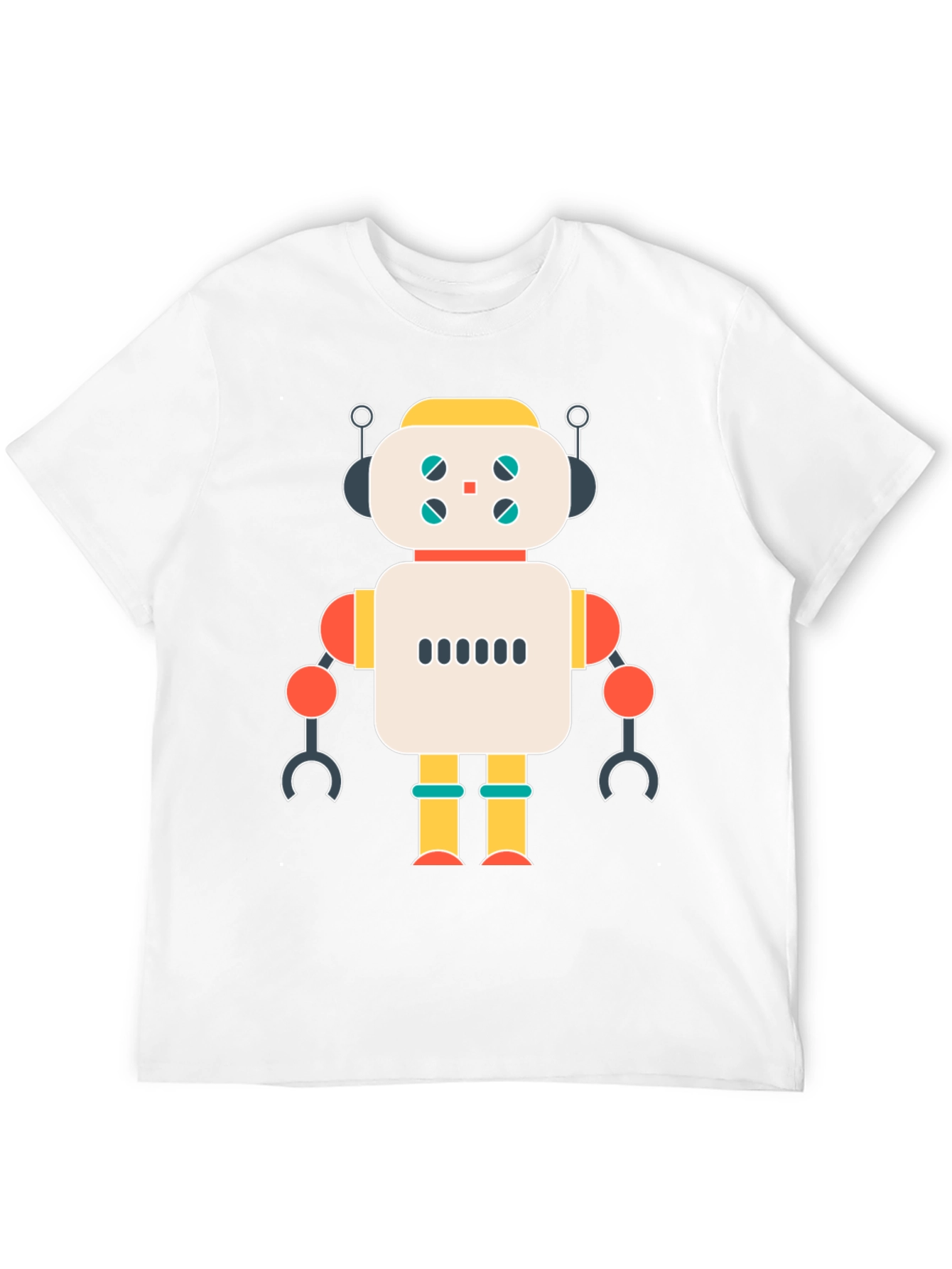 Robot Graphic T-Shirt - Modern Style