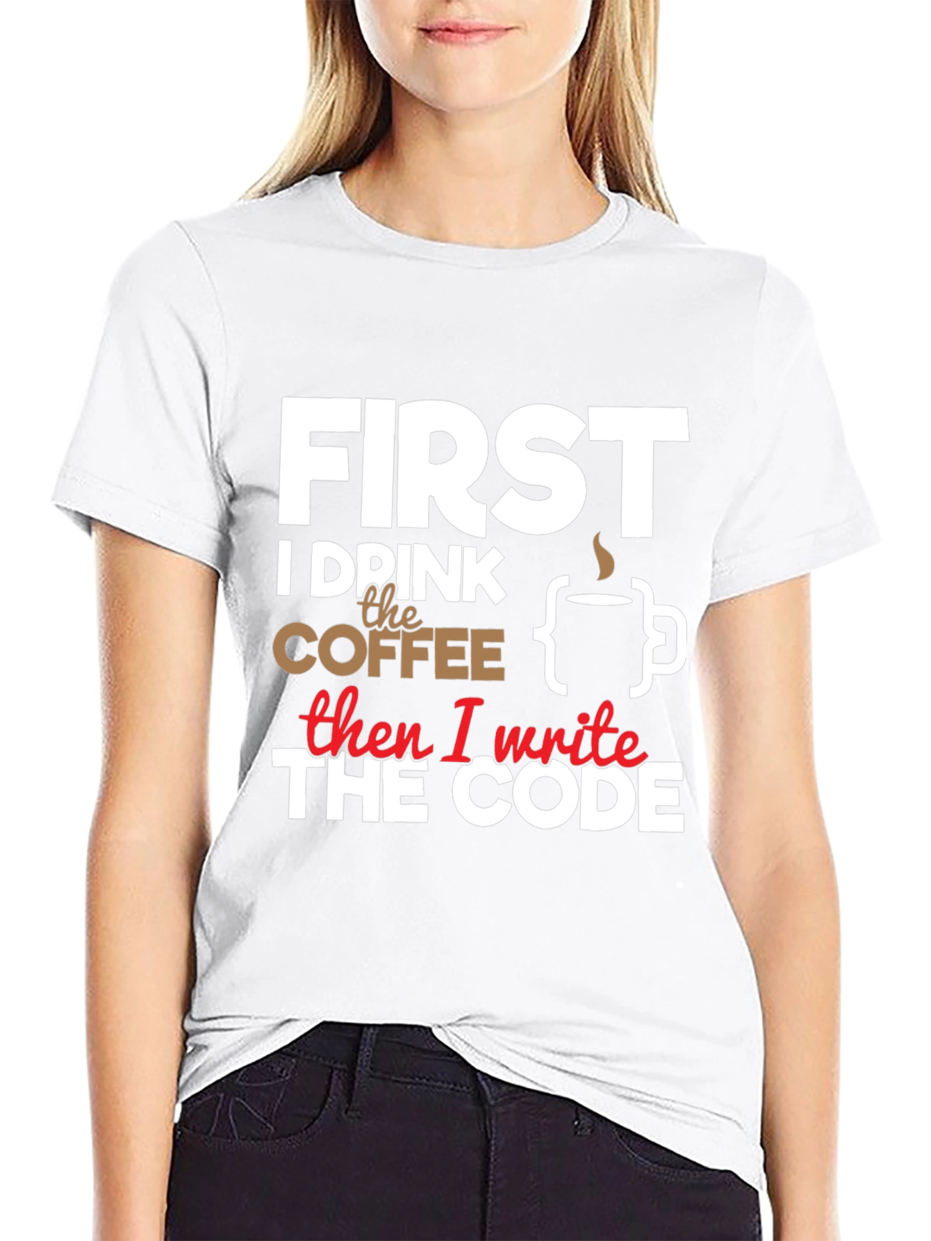 Coffee Then Code Graphic Tee