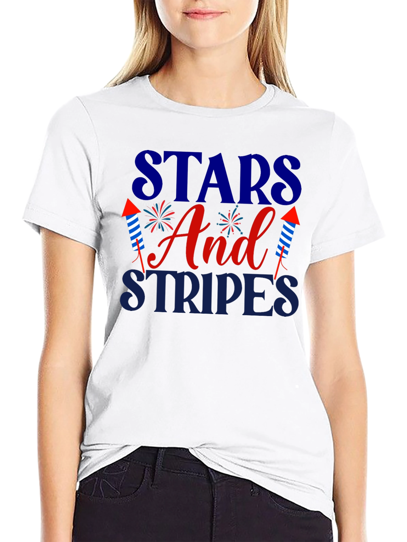 Stars and Stripes Patriotic T-Shirt