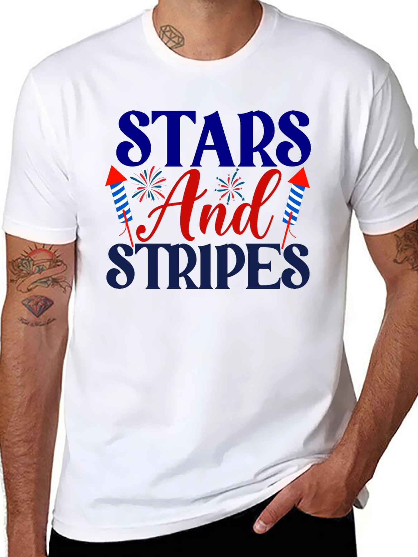 Stars and Stripes Patriotic T-Shirt