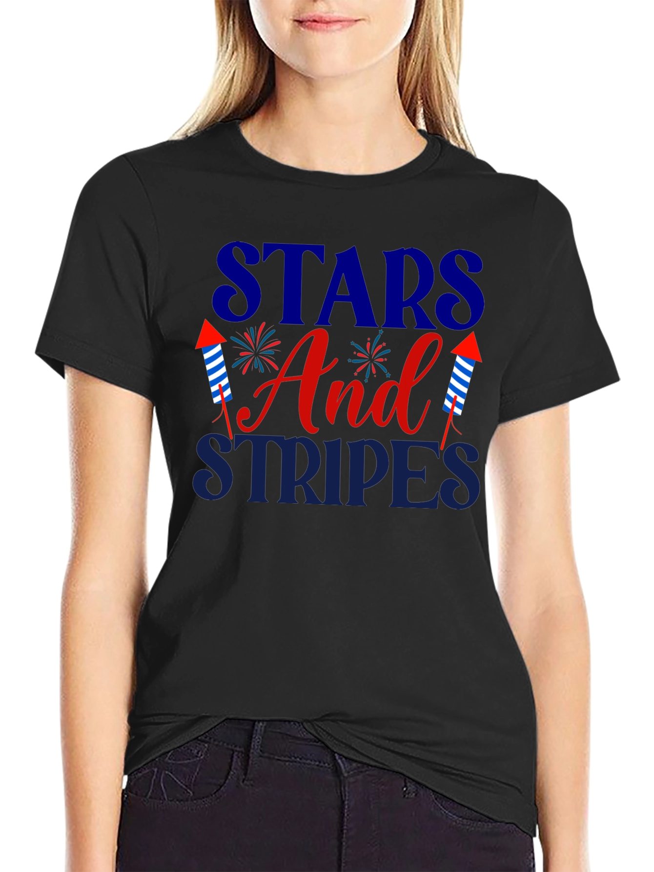 Stars and Stripes Patriotic T-Shirt