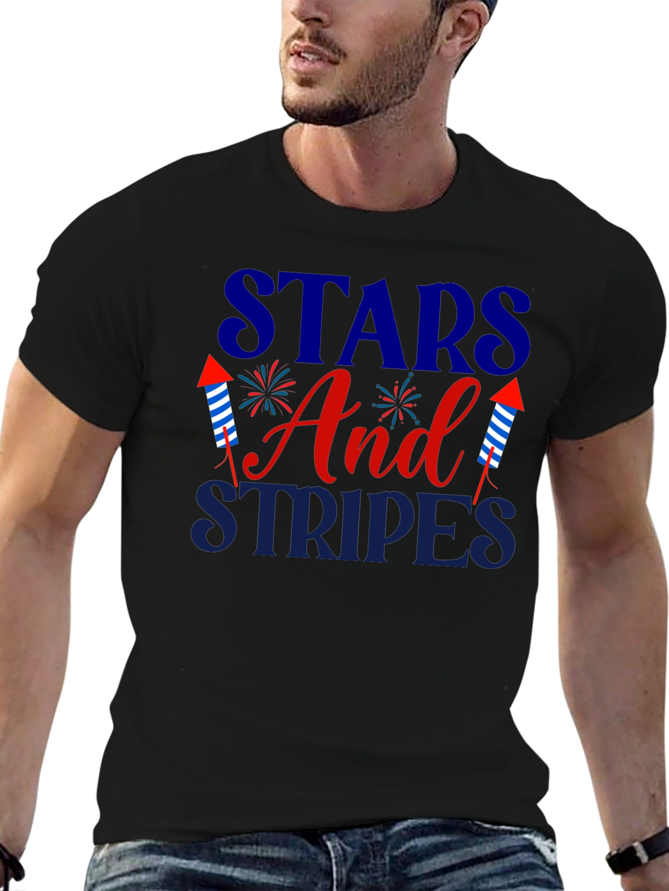 Stars and Stripes Patriotic T-Shirt