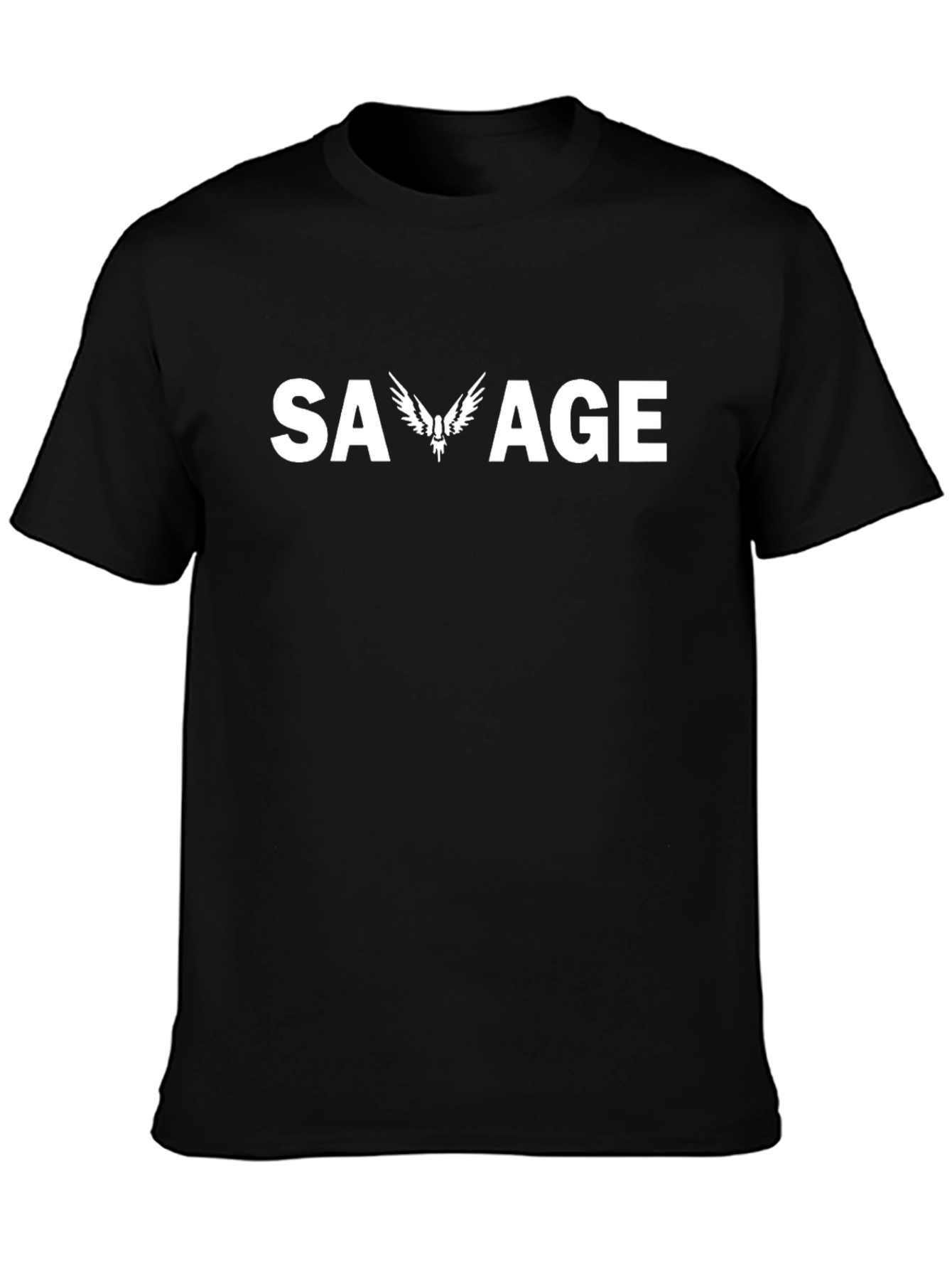 Savage Black T-Shirt - Bold Graphic Tee