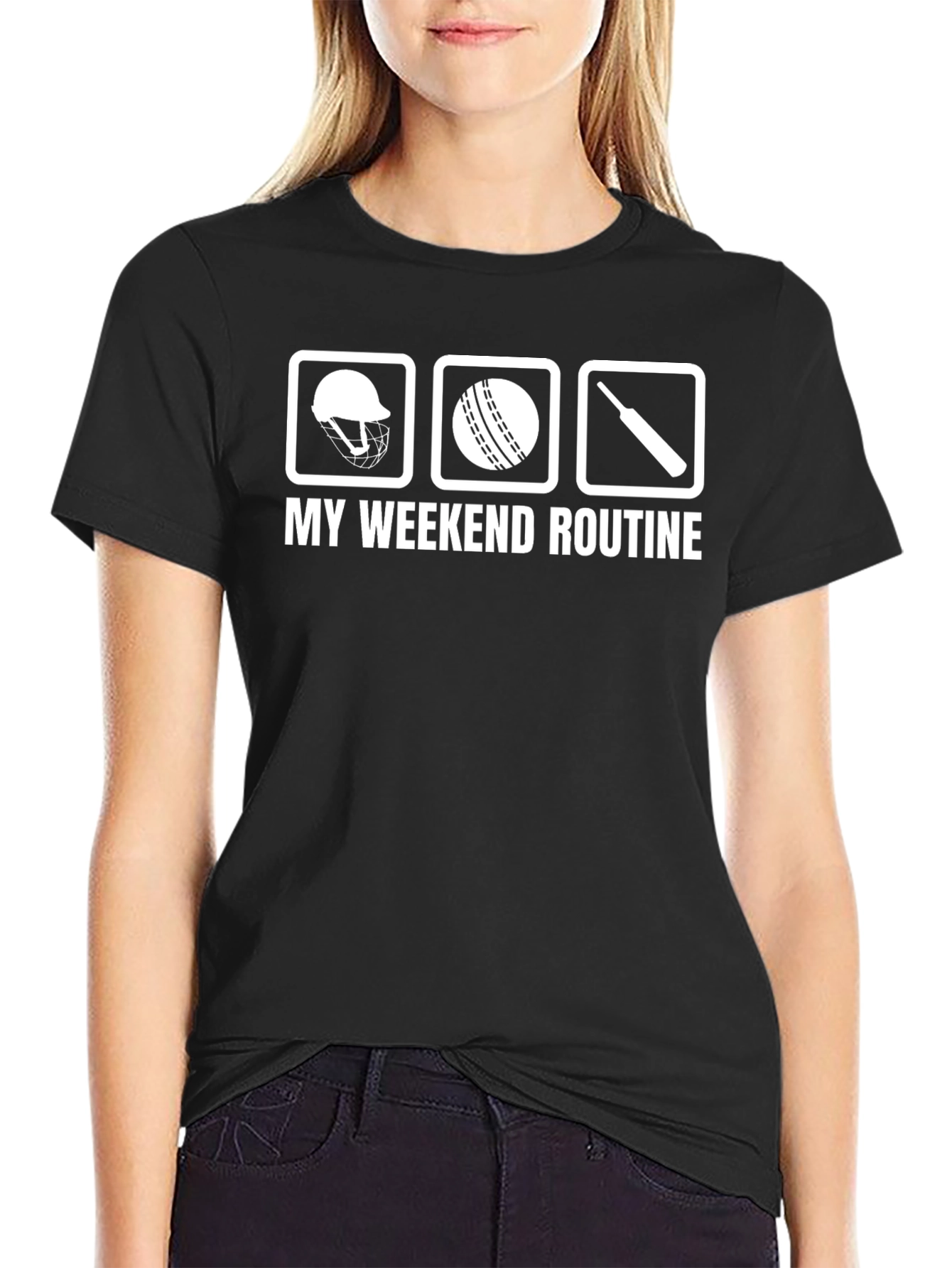 Cricket Weekend Routine T-Shirt