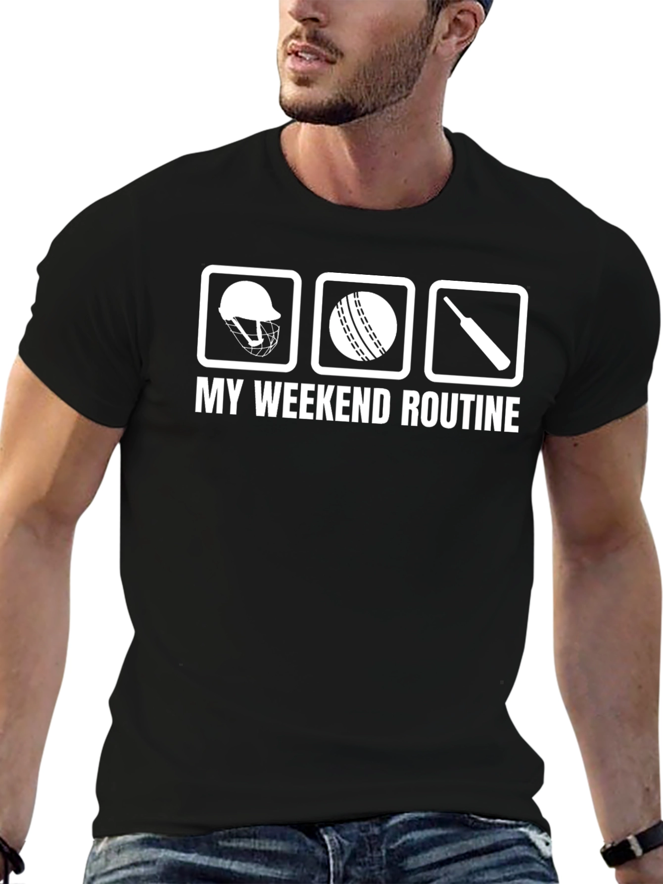 Cricket Weekend Routine T-Shirt