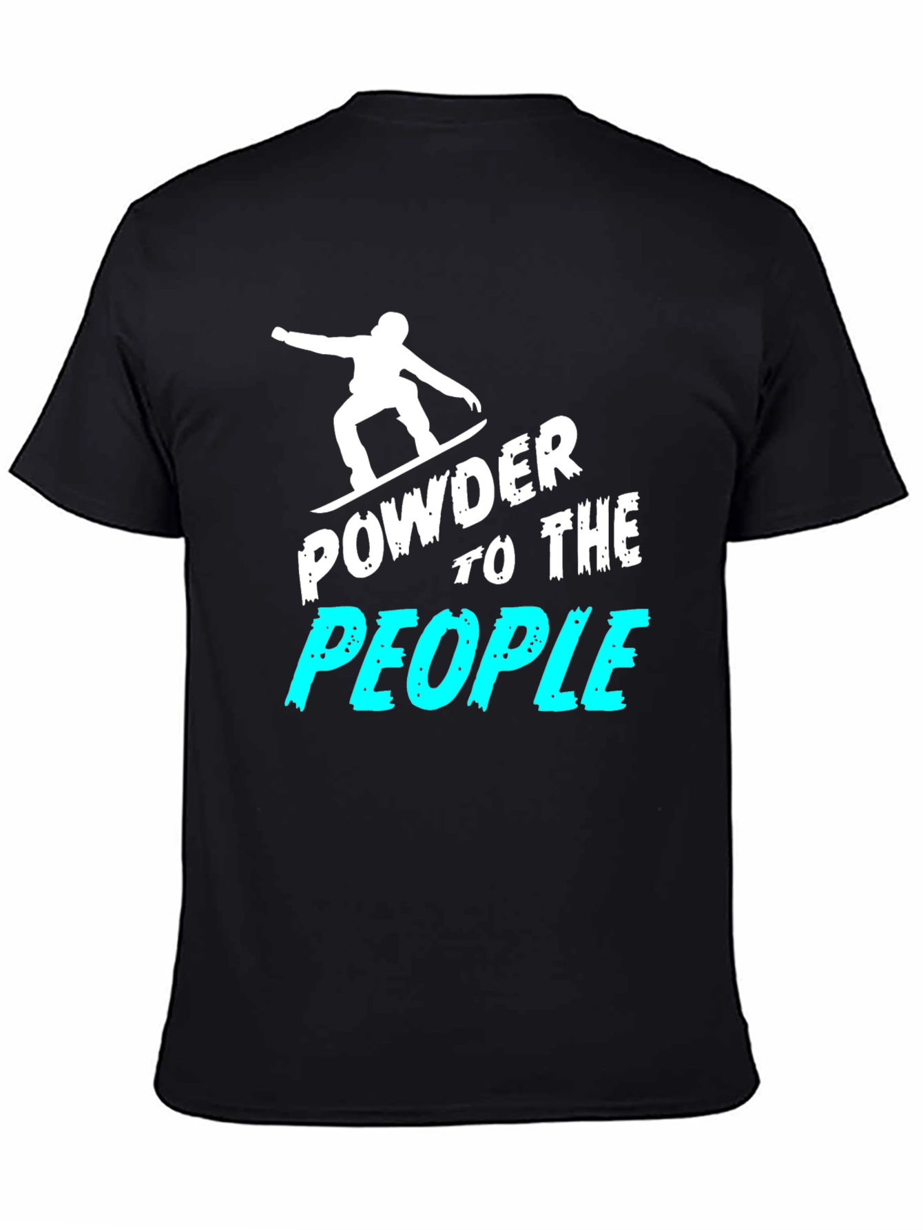 Powder to the People Black Graphic Tee