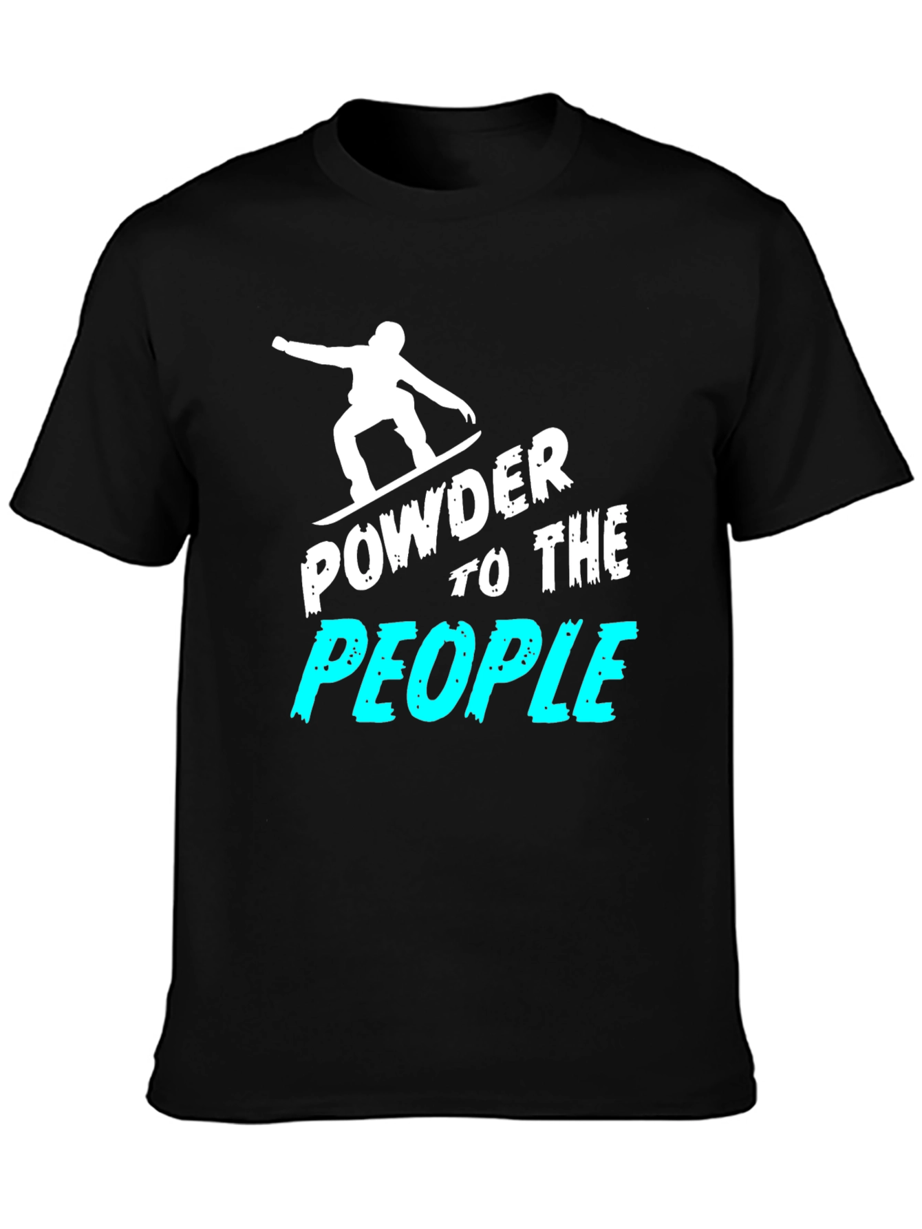 Powder to the People Black Graphic Tee