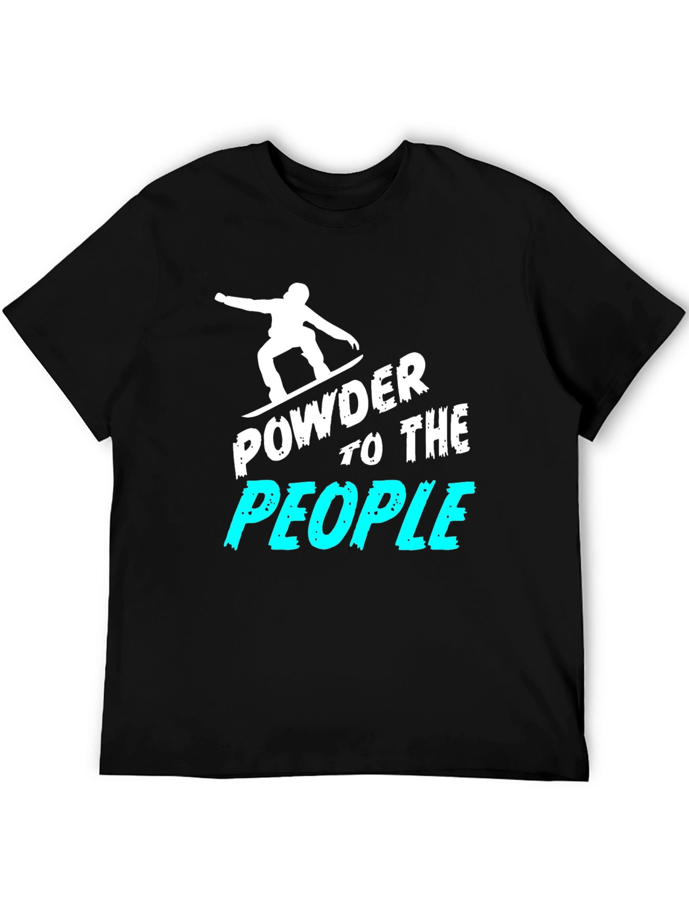 Powder to the People Black Graphic Tee