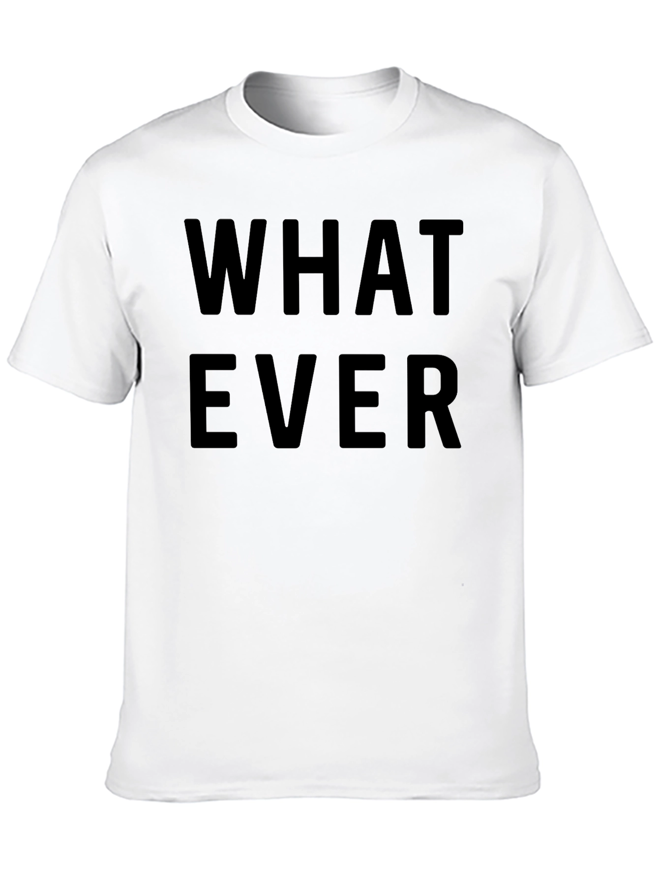 Whatever Graphic T-Shirt - Casual Black Tee