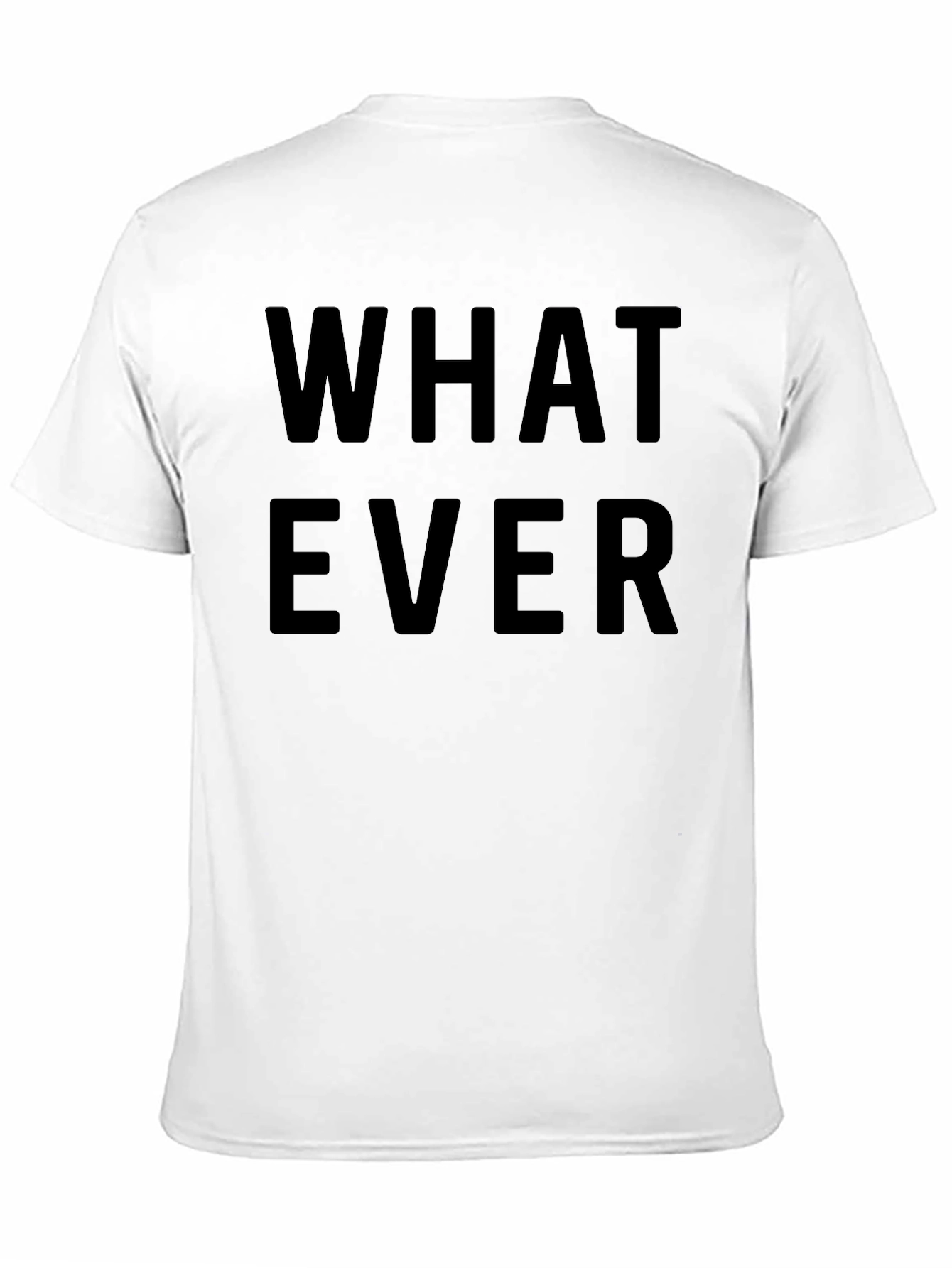 Whatever Graphic T-Shirt - Casual Black Tee