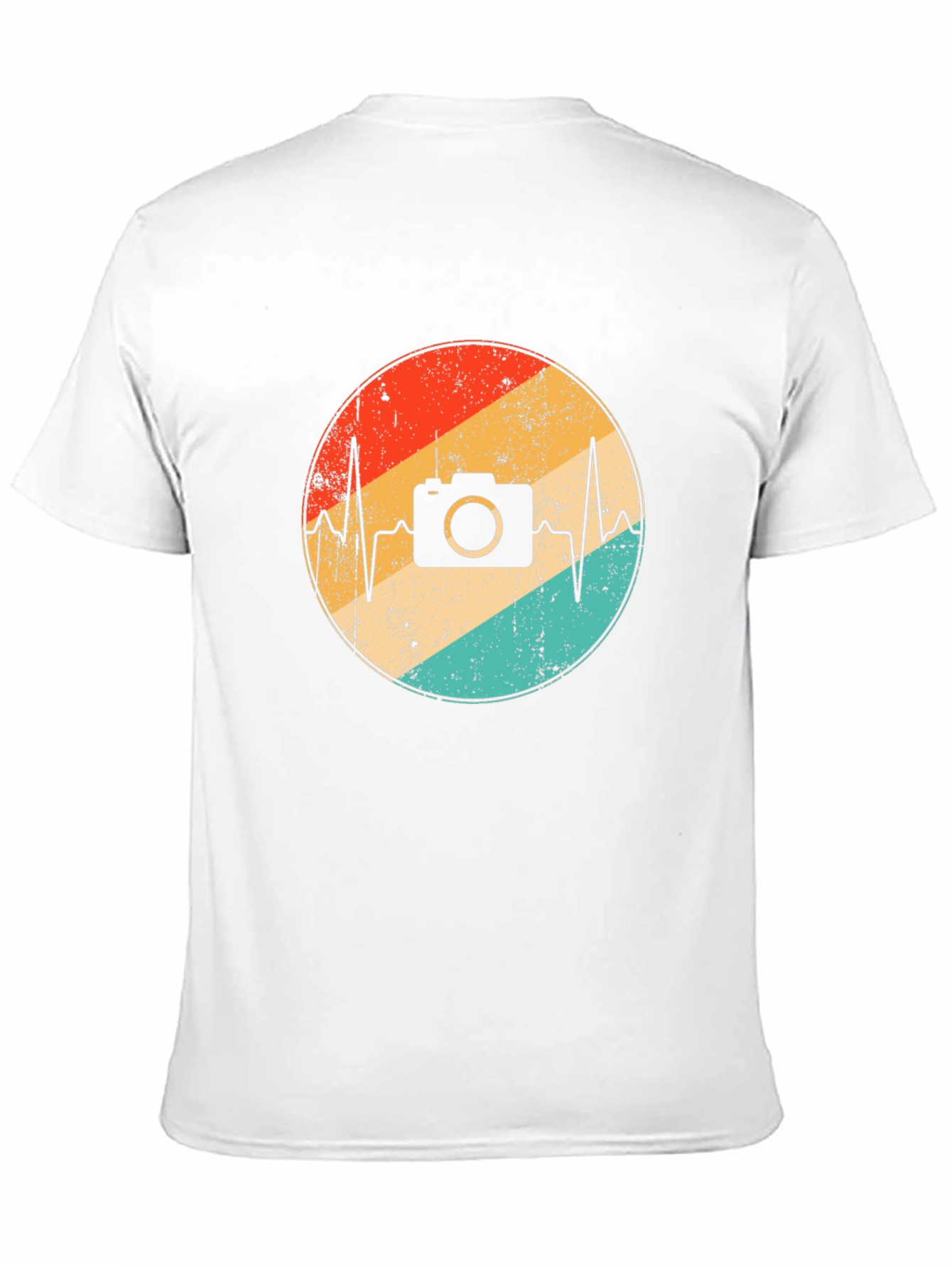 Retro Camera Heartbeat Graphic Tee