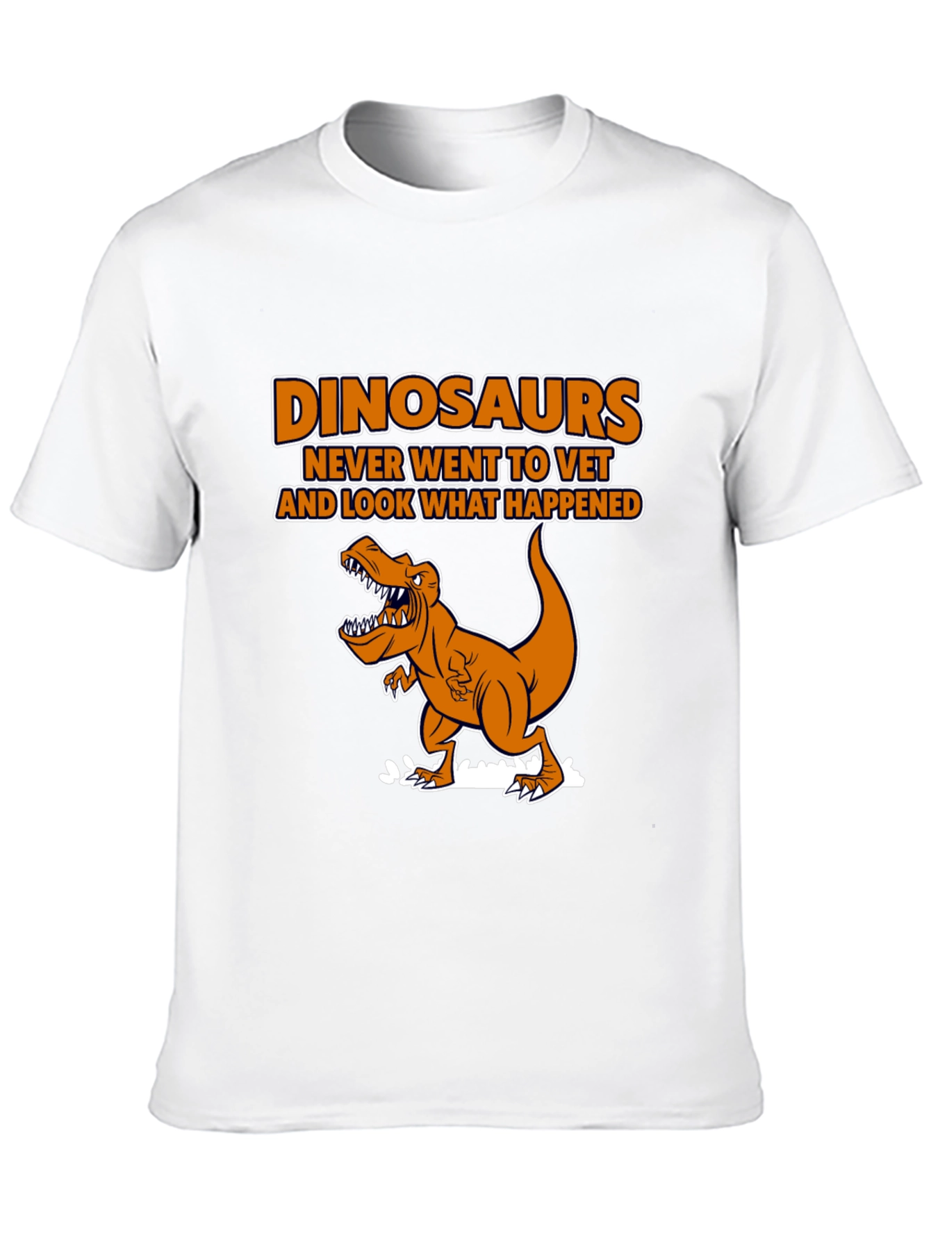 Dinosaurs Vet Humor Black T-Shirt