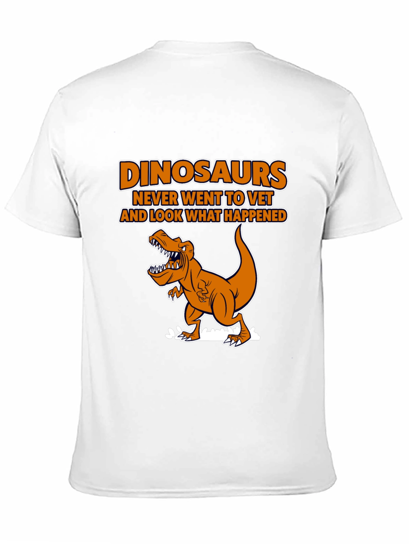Dinosaurs Vet Humor Black T-Shirt