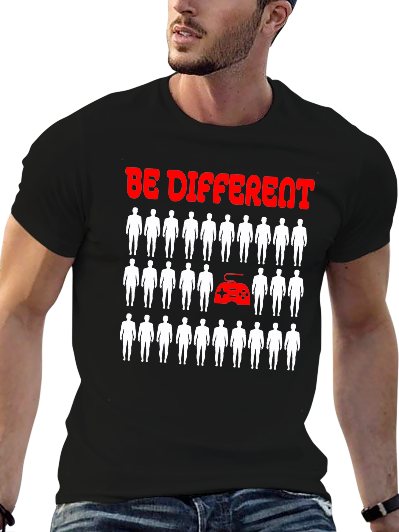 Be Different Gaming T-Shirt - Novelty Gamer Tee