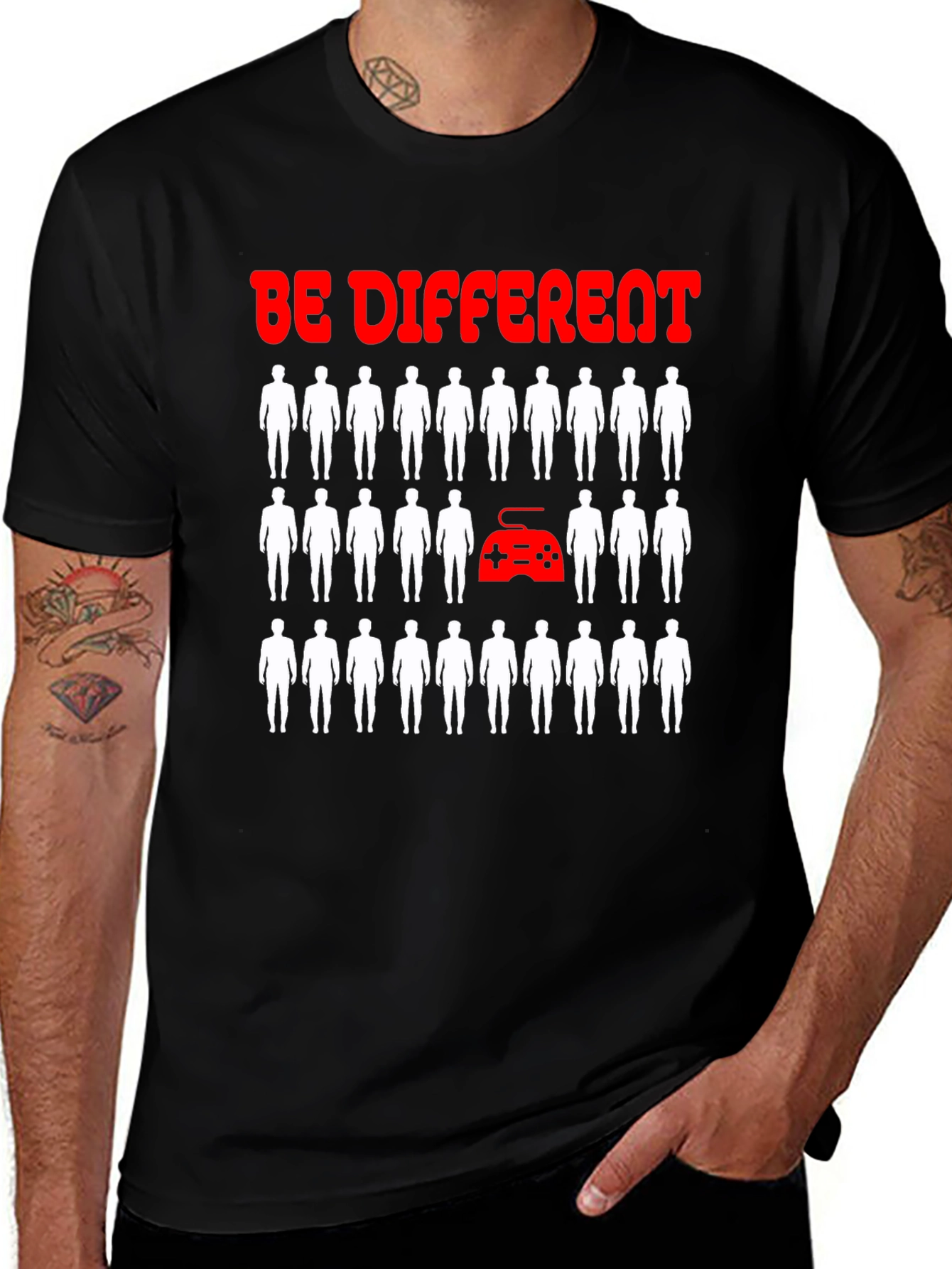 Be Different Gaming T-Shirt - Novelty Gamer Tee