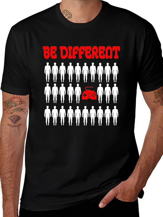 Be Different Gaming T-Shirt - Novelty Gamer Tee