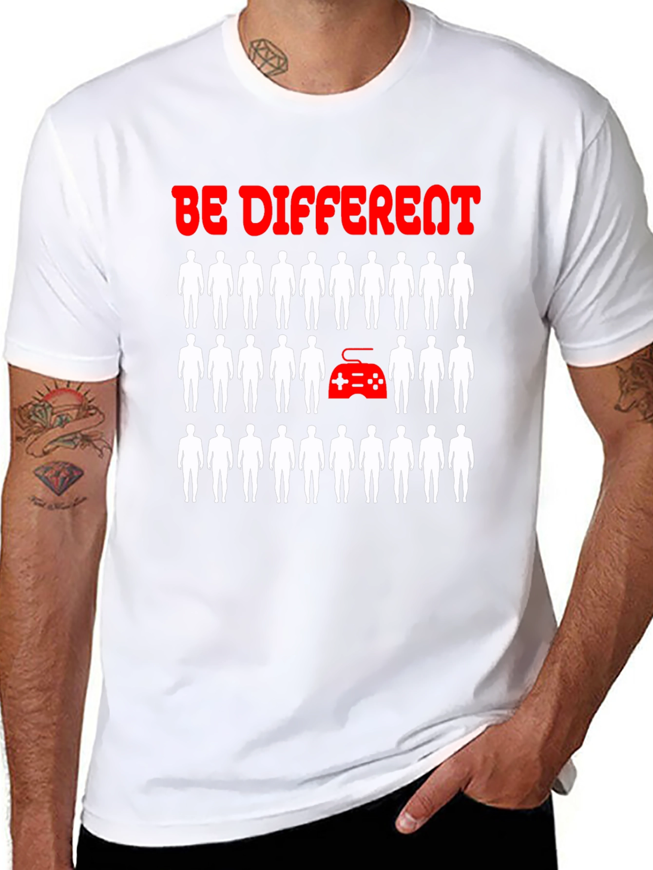 Be Different Gaming T-Shirt - Novelty Gamer Tee