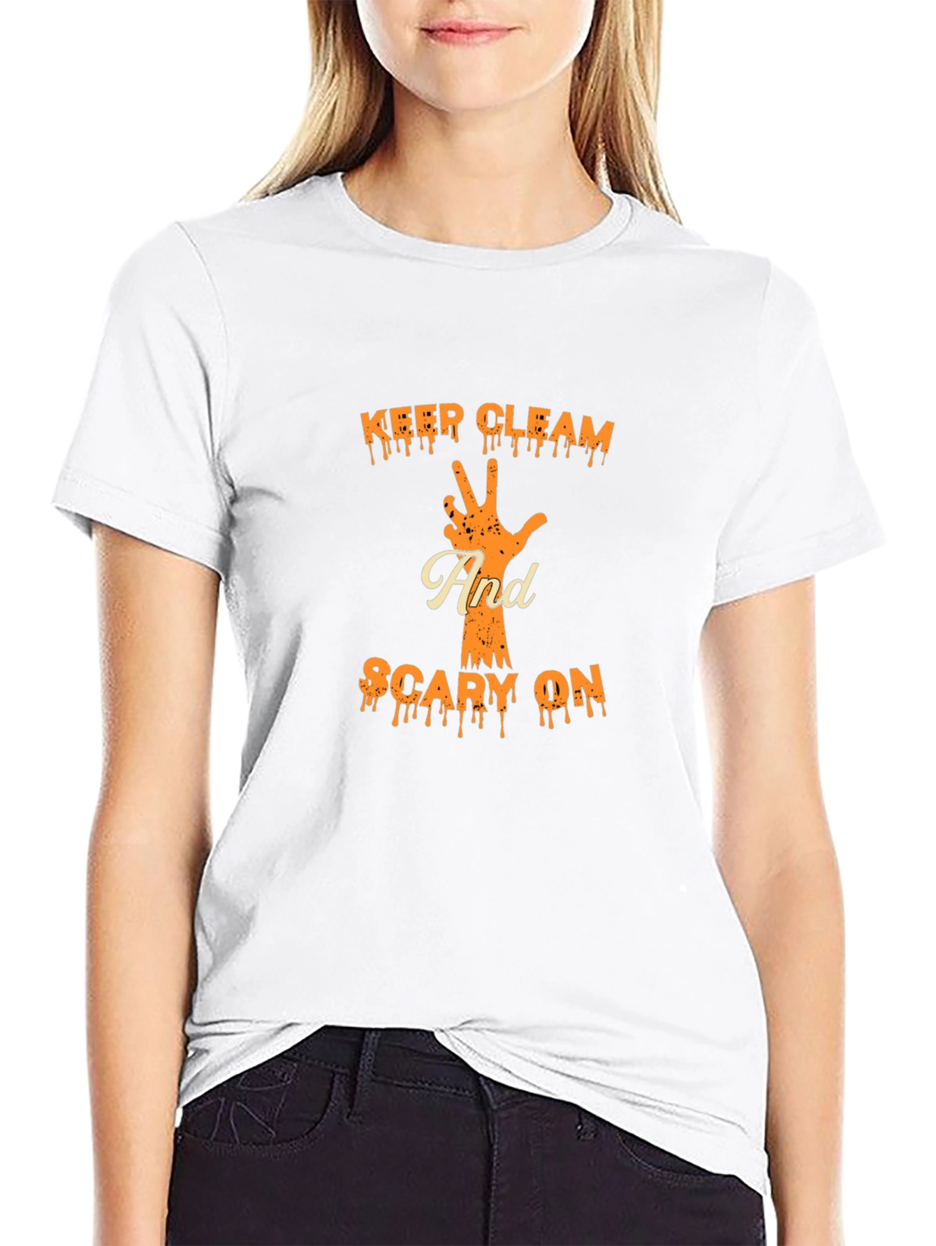 Keep Cleam & Scary On T-Shirt