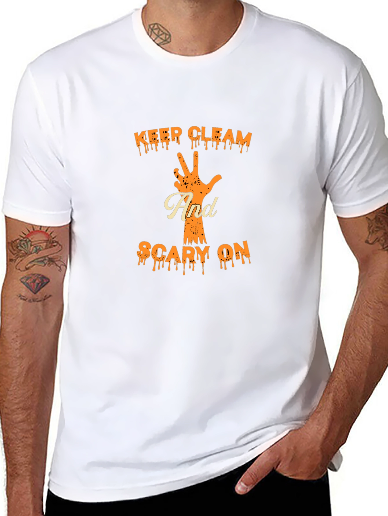 Keep Cleam & Scary On T-Shirt