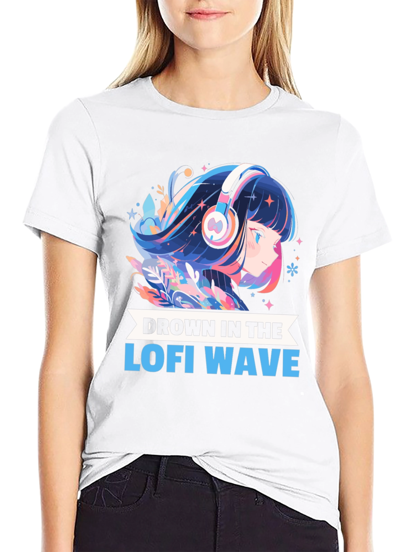 Lofi Wave Anime T-Shirt - Unique Graphic Tee