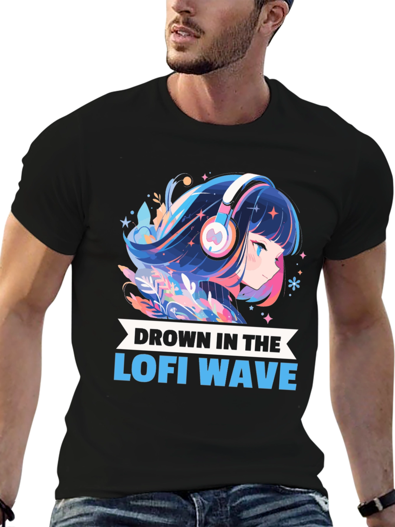 Lofi Wave Anime T-Shirt - Unique Graphic Tee