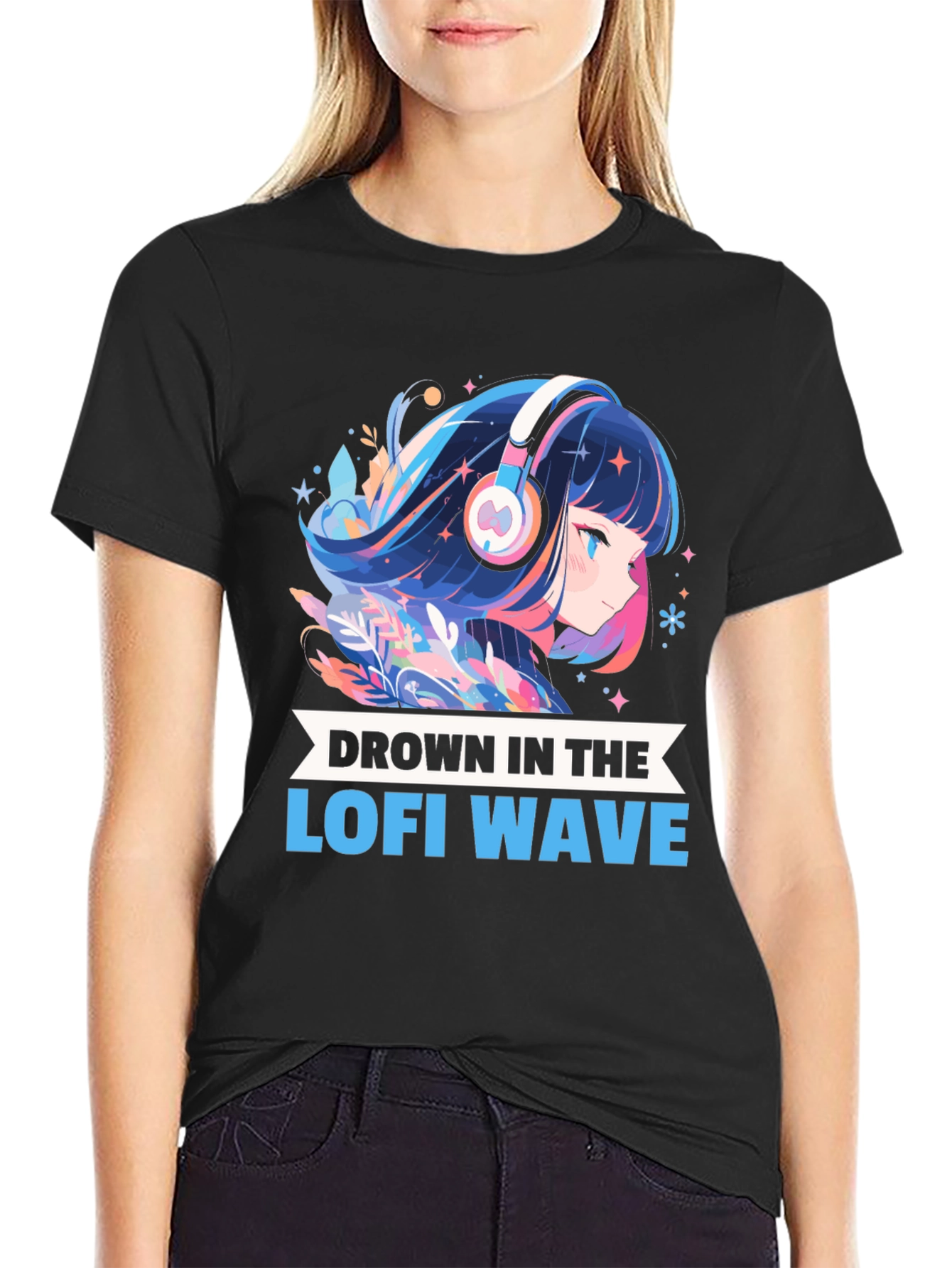 Lofi Wave Anime T-Shirt - Unique Graphic Tee