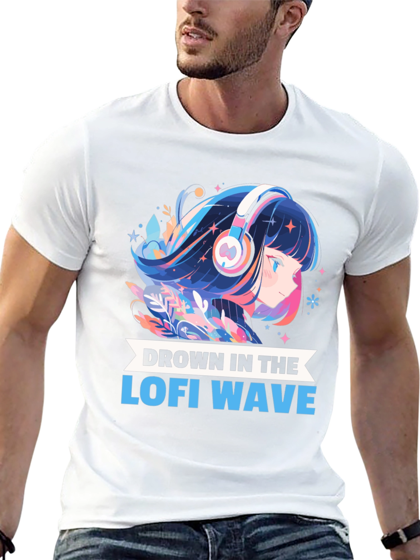 Lofi Wave Anime T-Shirt - Unique Graphic Tee