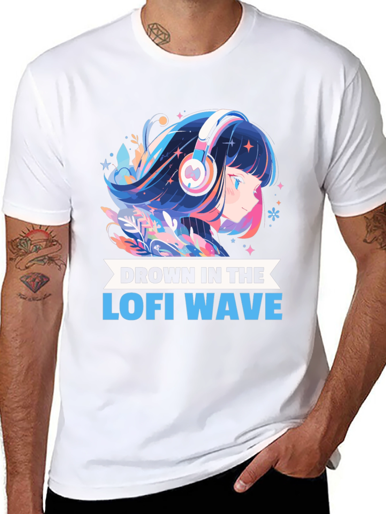Lofi Wave Anime T-Shirt - Unique Graphic Tee