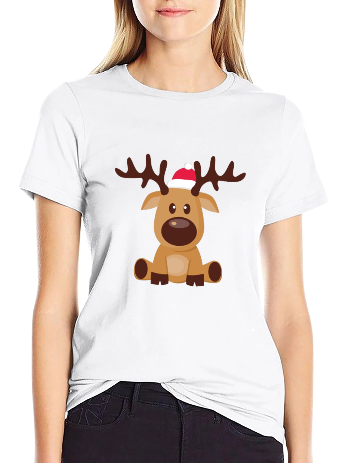 Reindeer Graphic Tee - Holiday Cheer