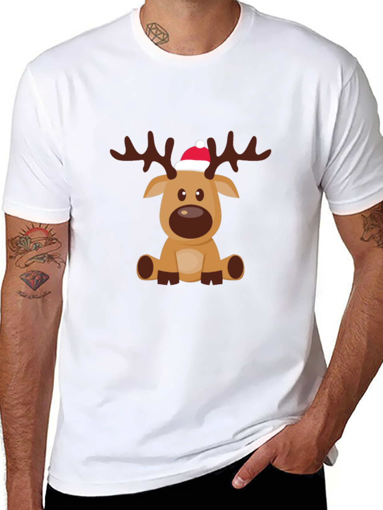Reindeer Graphic Tee - Holiday Cheer