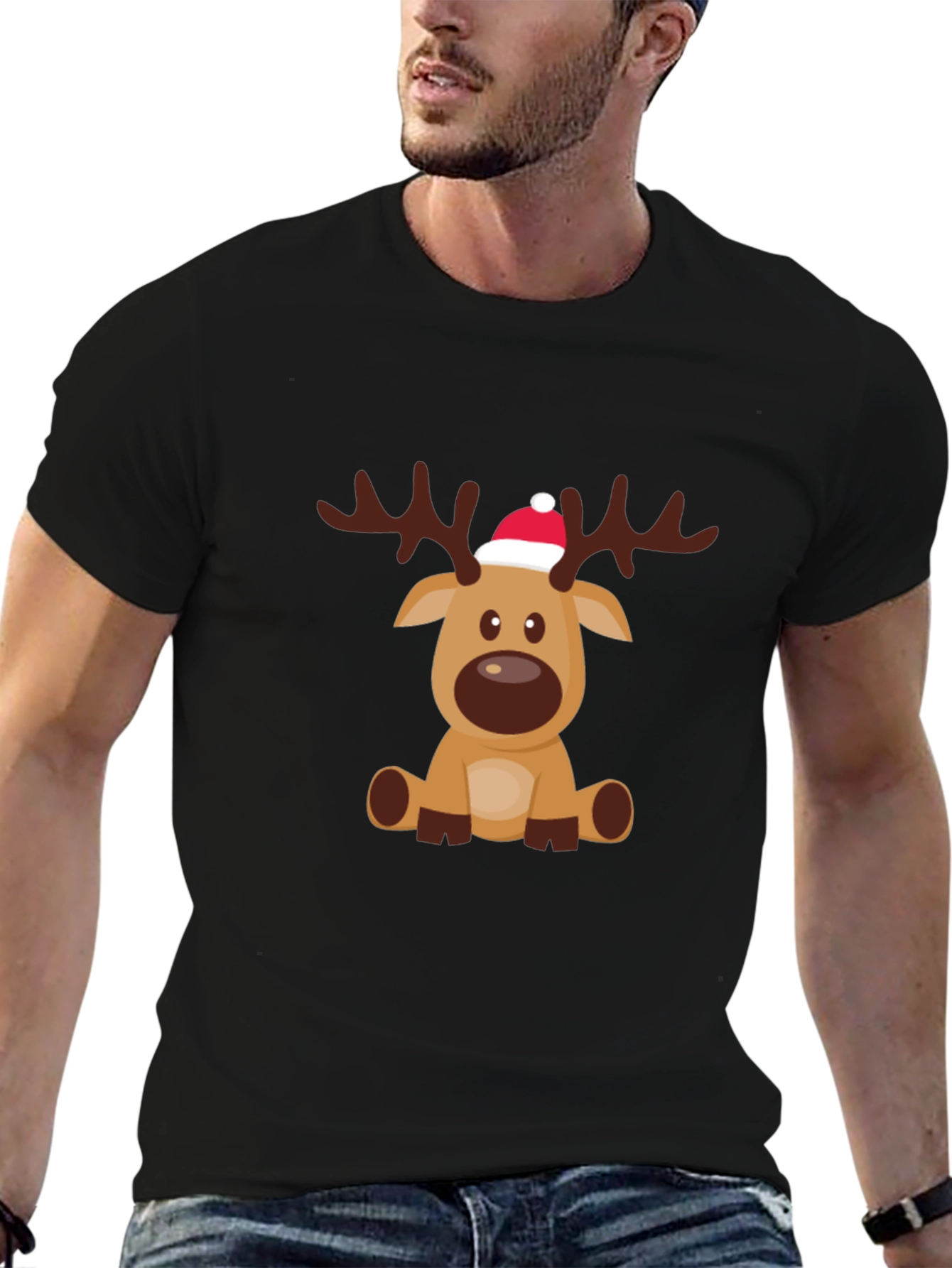 Reindeer Graphic Tee - Holiday Cheer