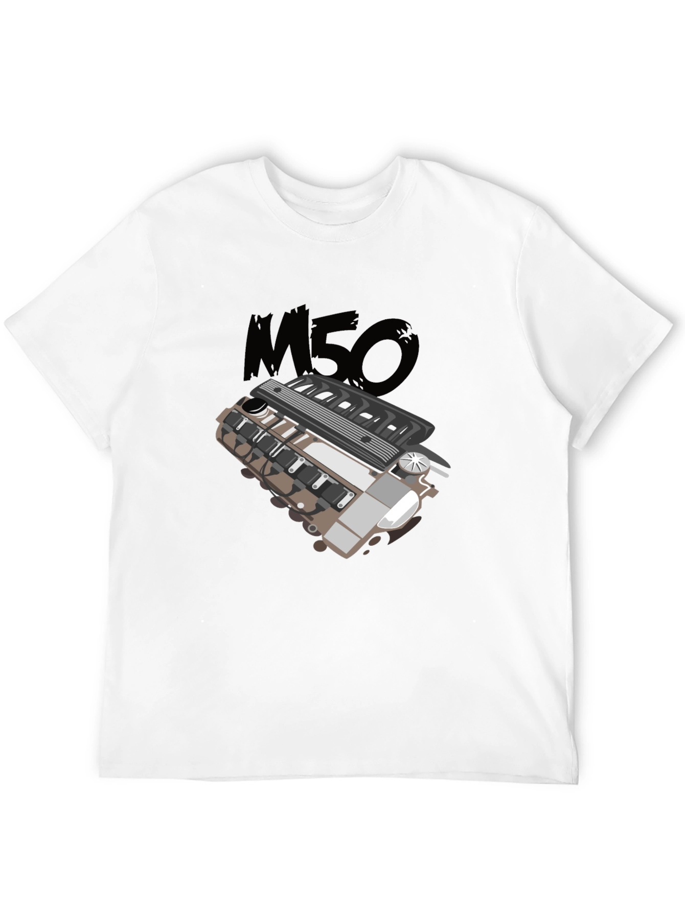 M50 Engine T-Shirt - Classic Car Enthusiast Apparel
