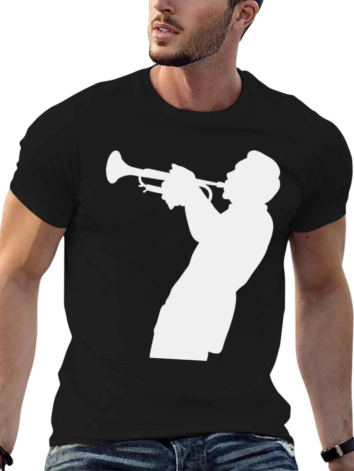 Jazz Trumpet Player Graphic T-Shirt