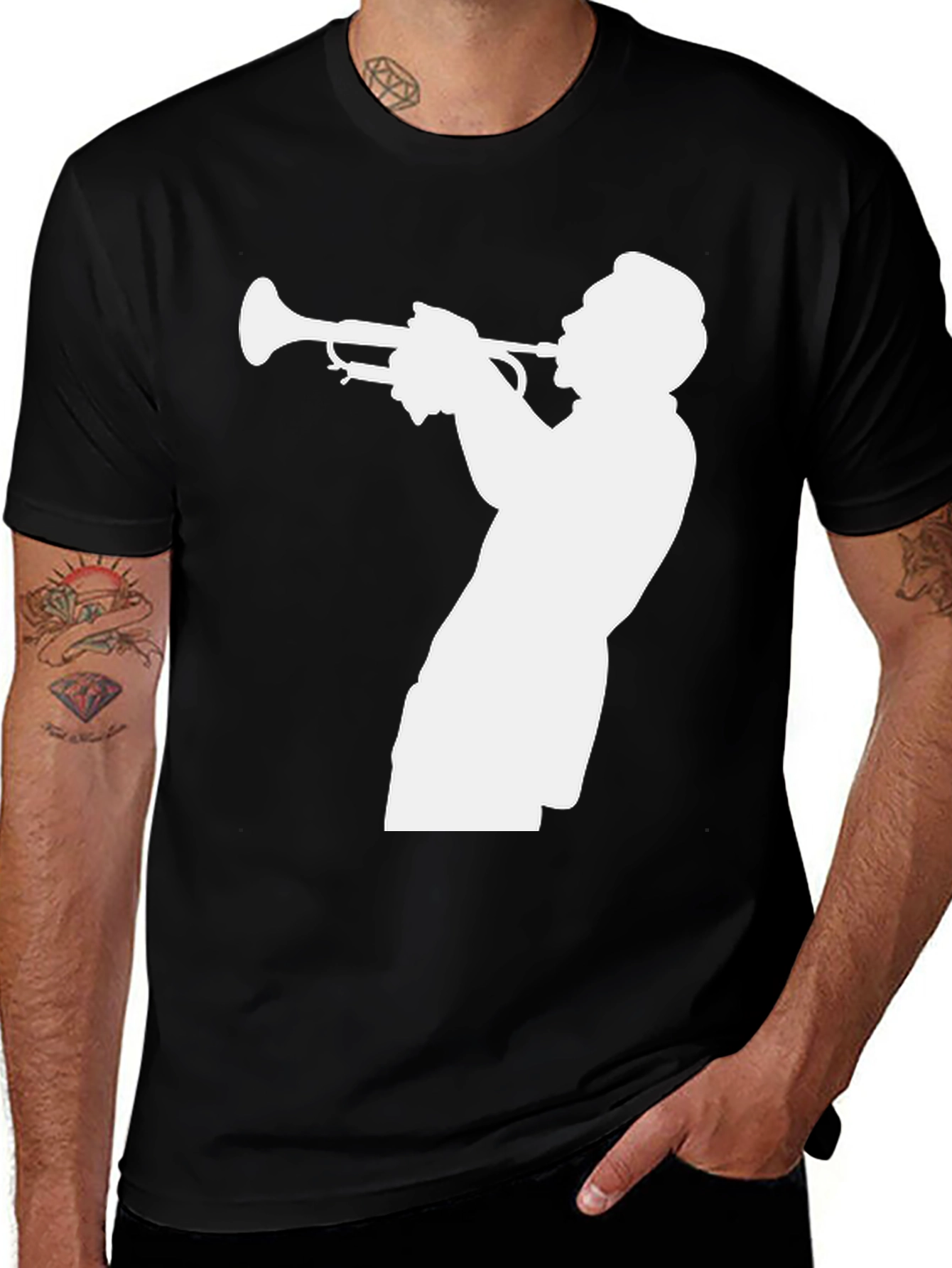 Jazz Trumpet Player Graphic T-Shirt