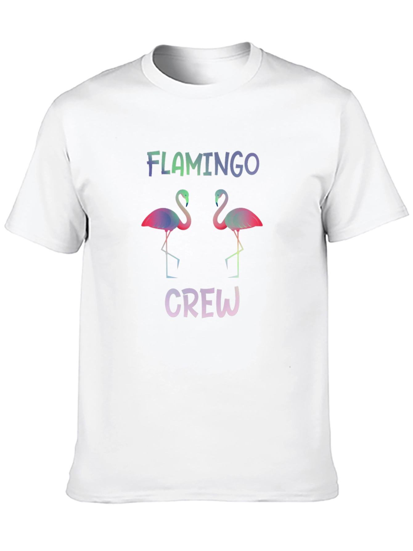 Flamingo Crew Graphic Tee - Mens Casual Shirt