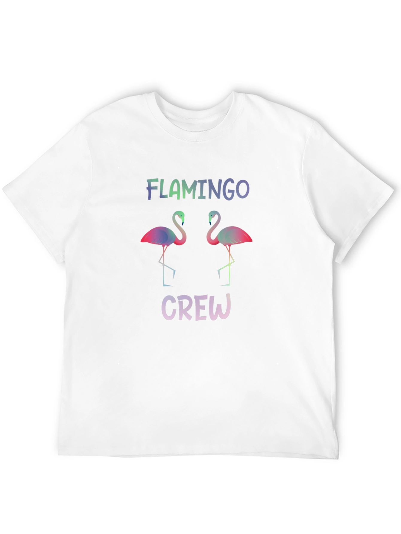 Flamingo Crew Graphic Tee - Mens Casual Shirt
