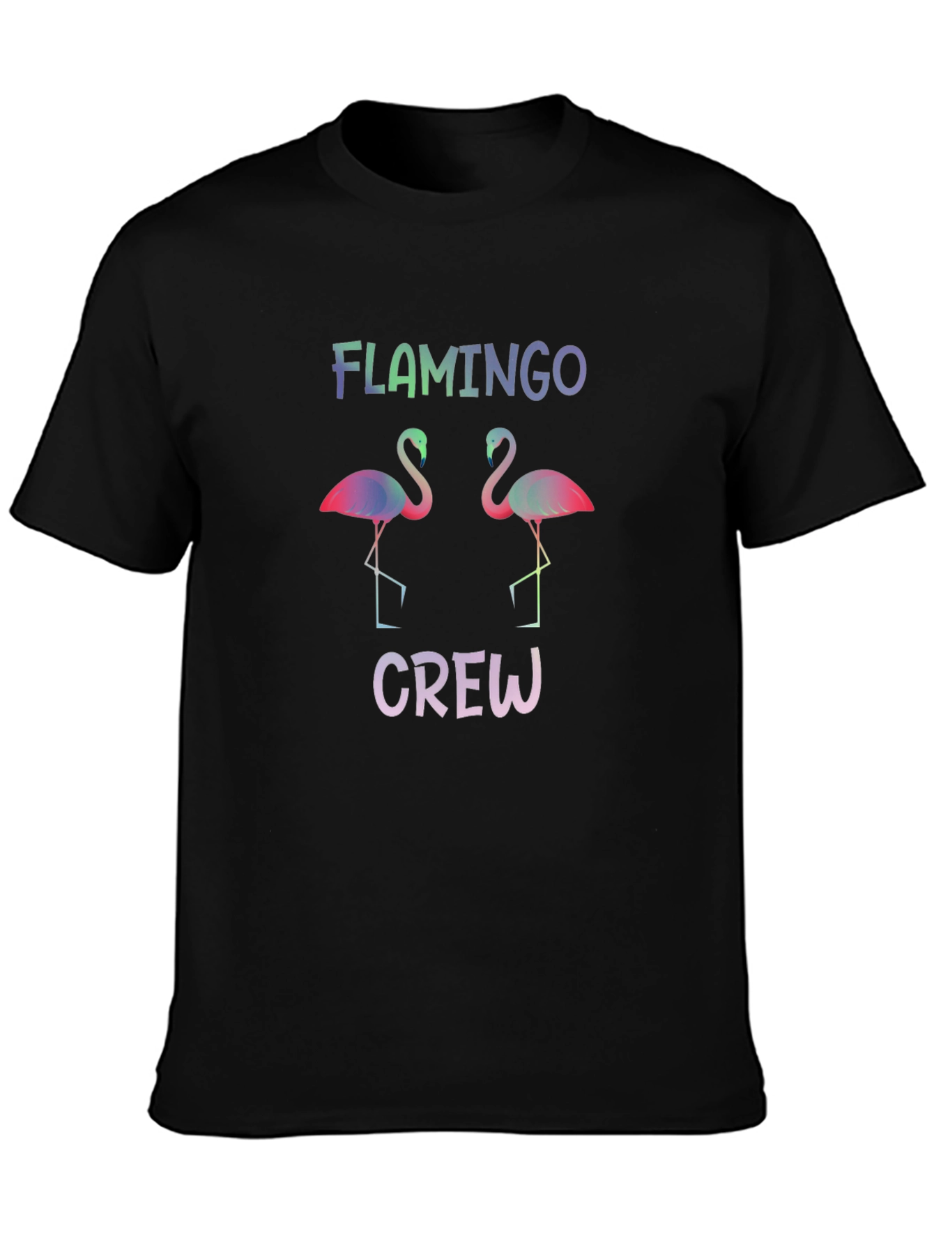 Flamingo Crew Graphic Tee - Mens Casual Shirt