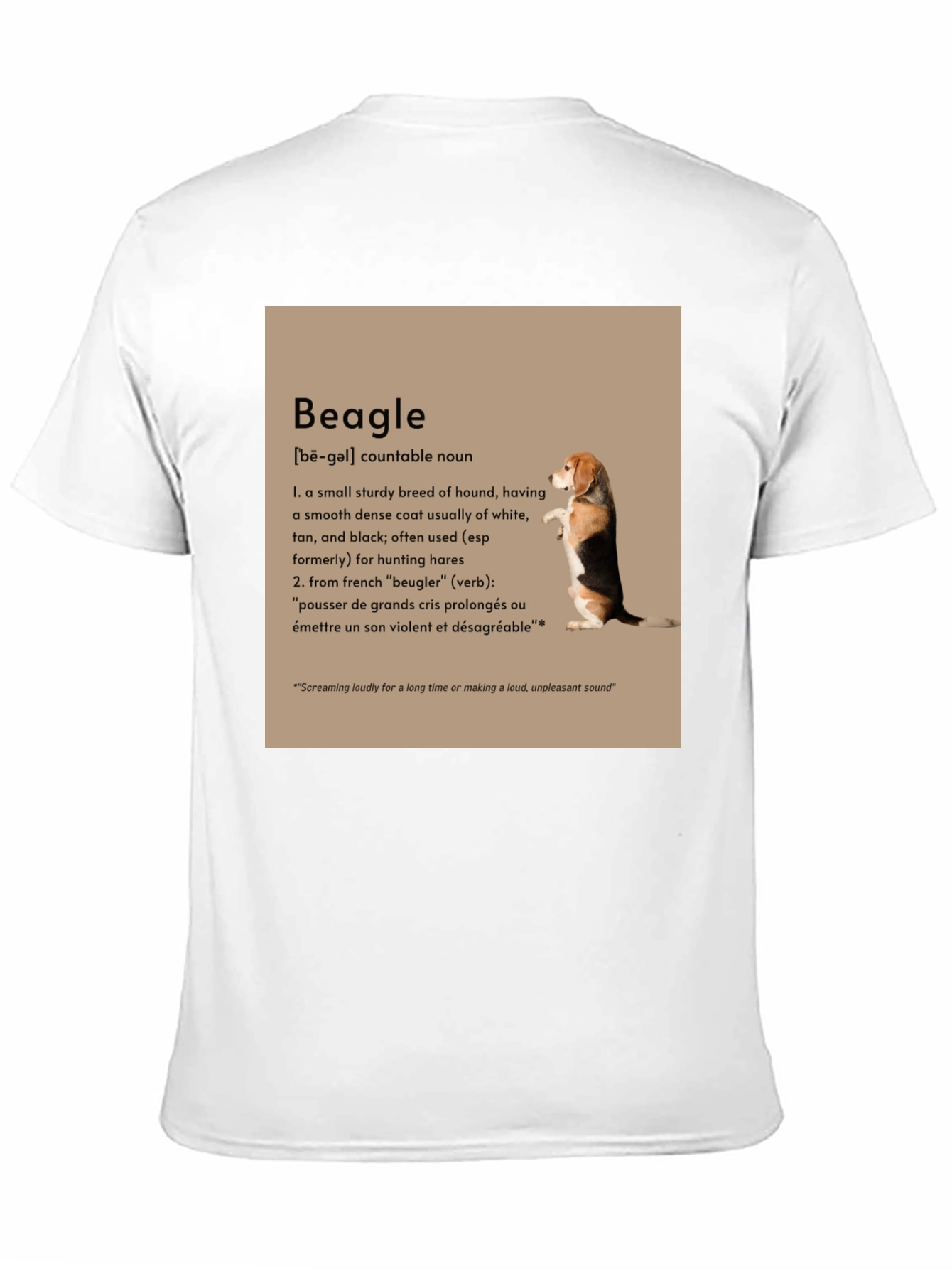 Beagle Definition Graphic T-Shirt - Dog Lover Tee