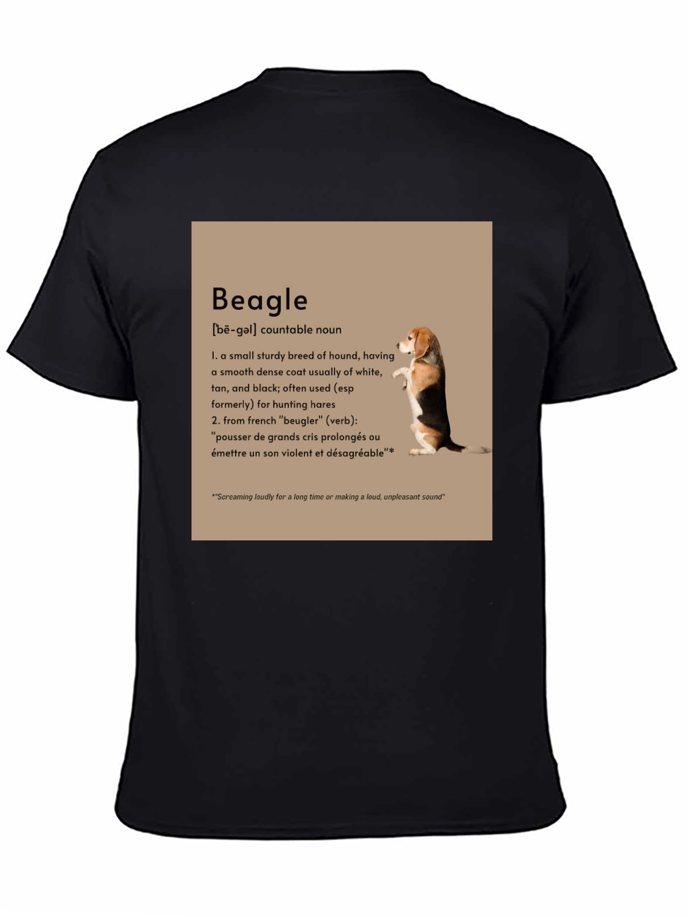 Beagle Definition Graphic T-Shirt - Dog Lover Tee