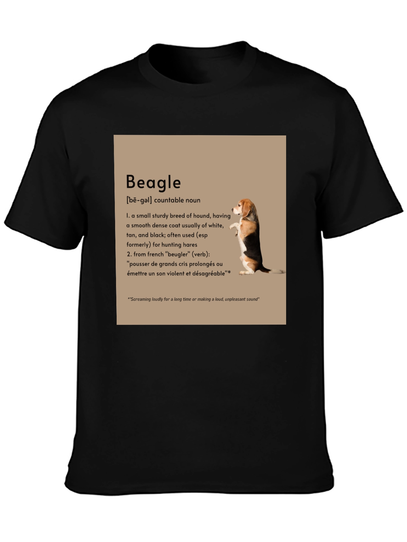 Beagle Definition Graphic T-Shirt - Dog Lover Tee