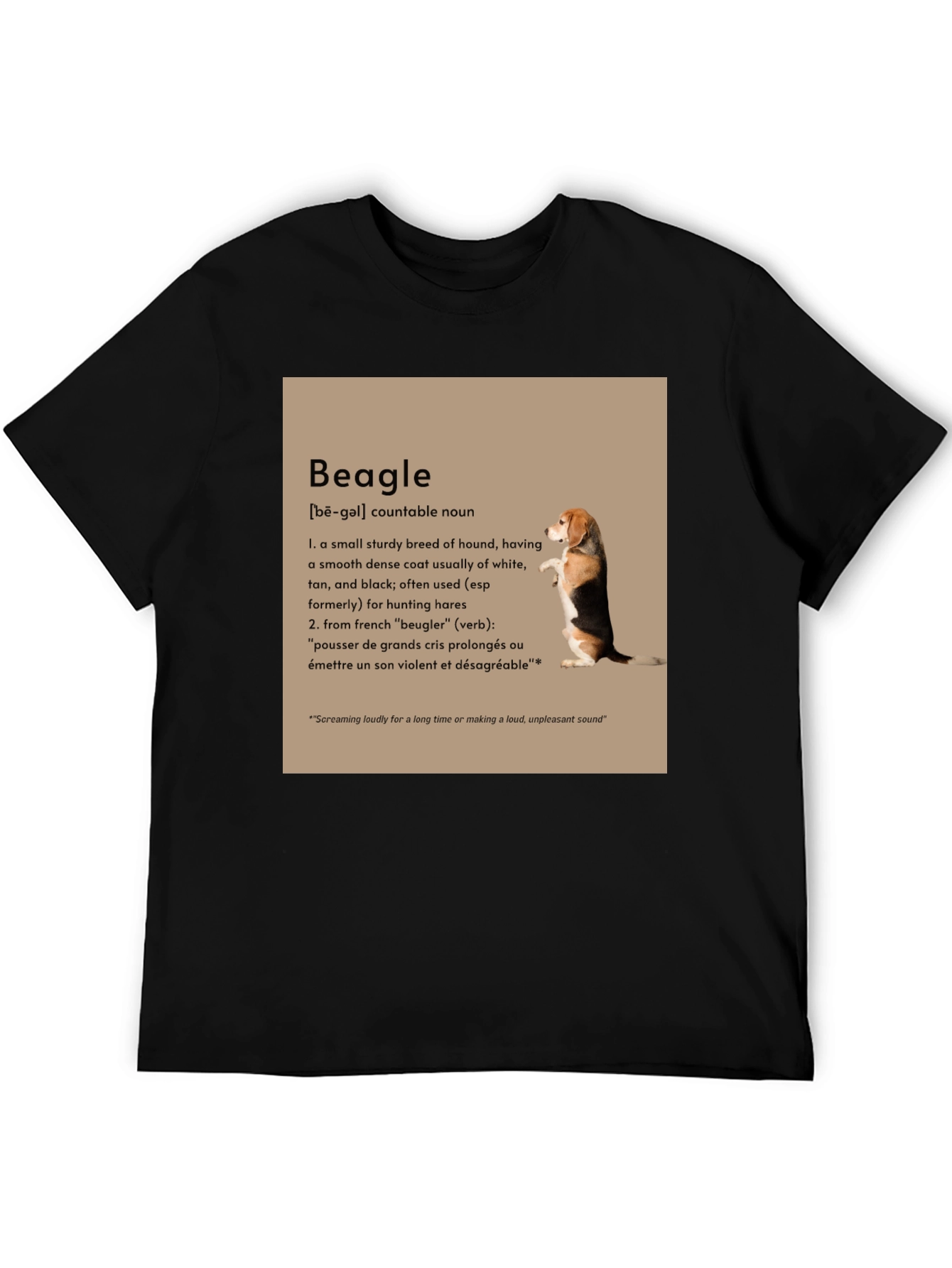 Beagle Definition Graphic T-Shirt - Dog Lover Tee
