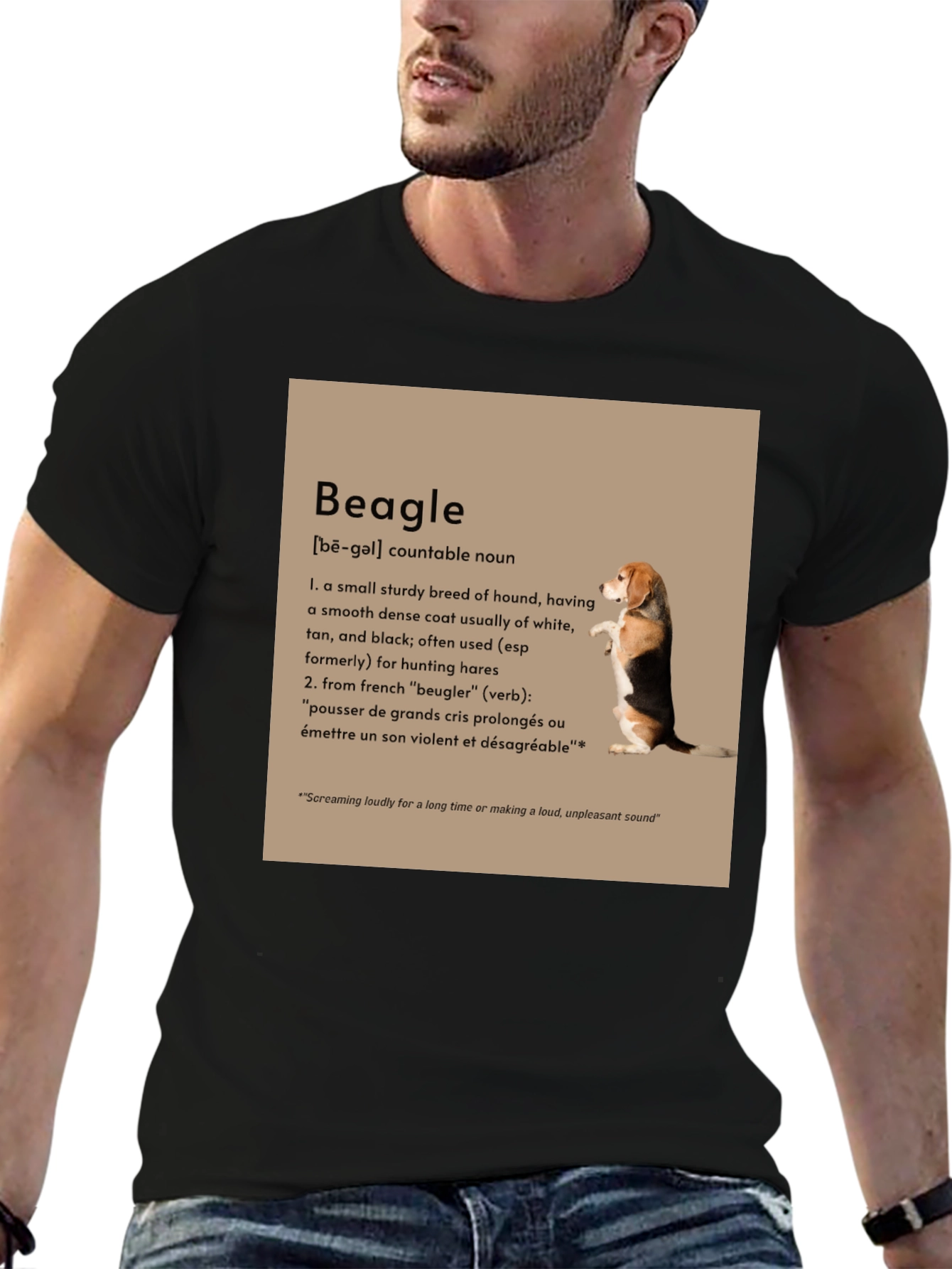 Beagle Definition Graphic T-Shirt - Dog Lover Tee