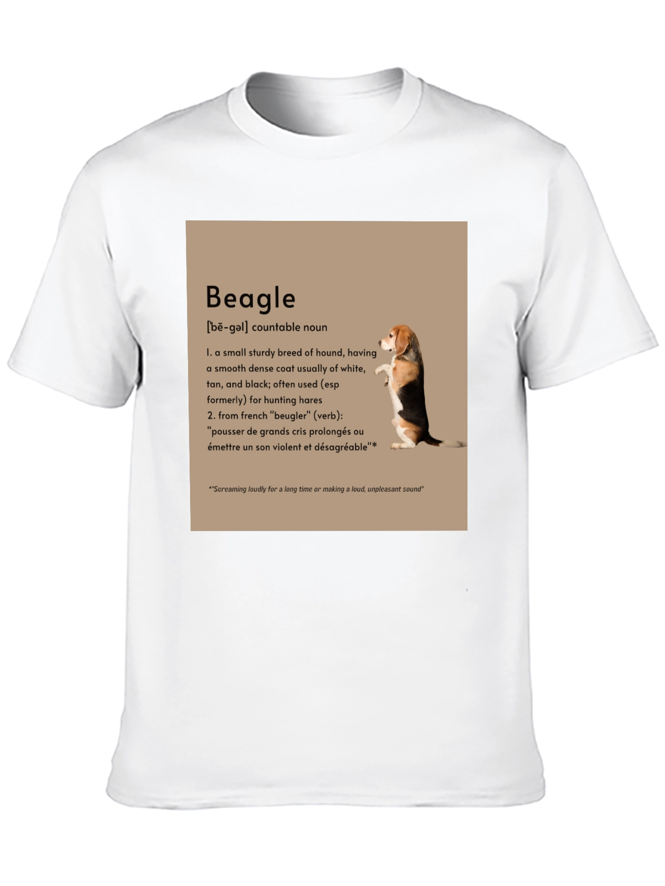 Beagle Definition Graphic T-Shirt - Dog Lover Tee