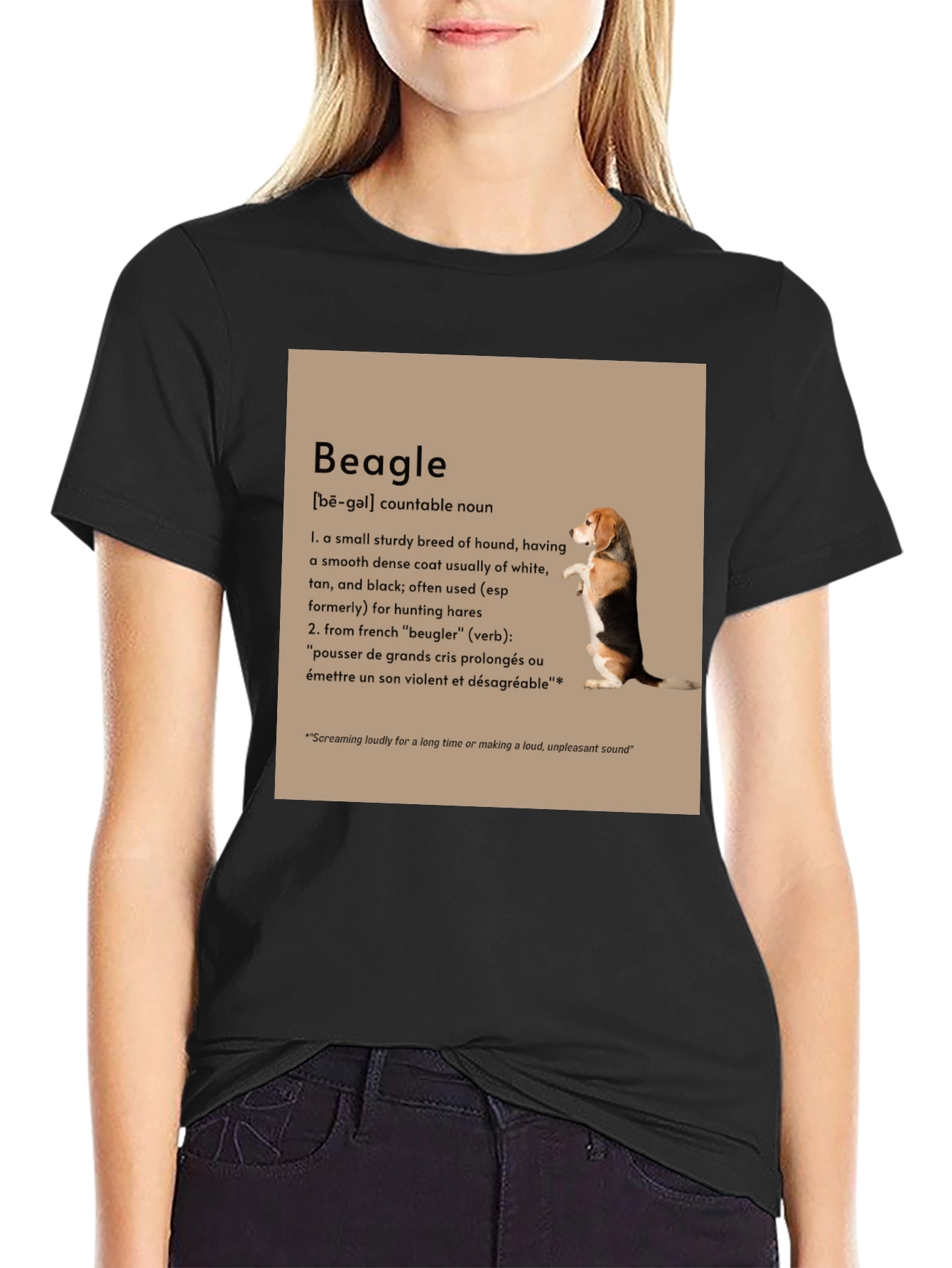 Beagle Definition Graphic T-Shirt - Dog Lover Tee