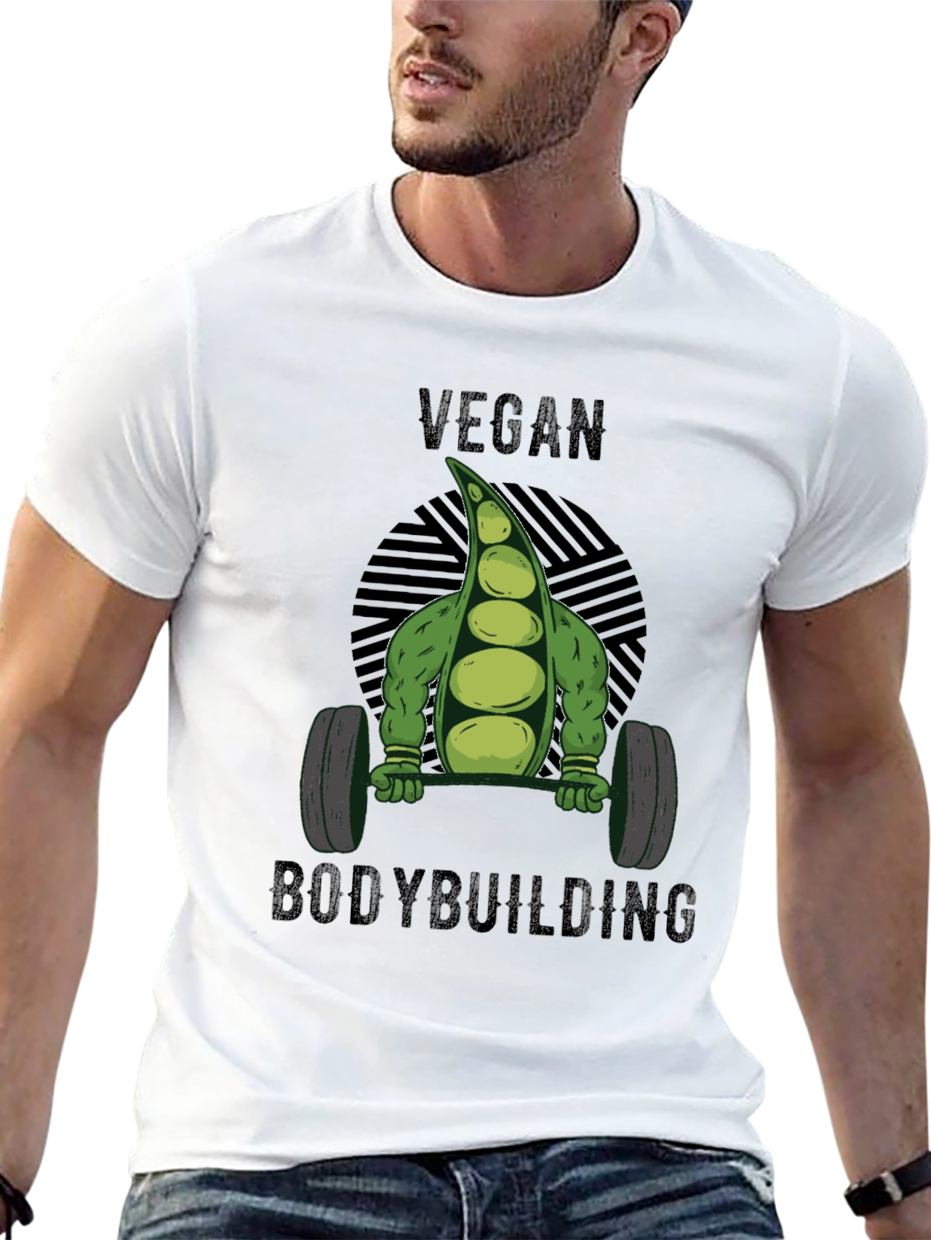 Vegan Bodybuilding T-Shirt - Weightlifting Plant Power!