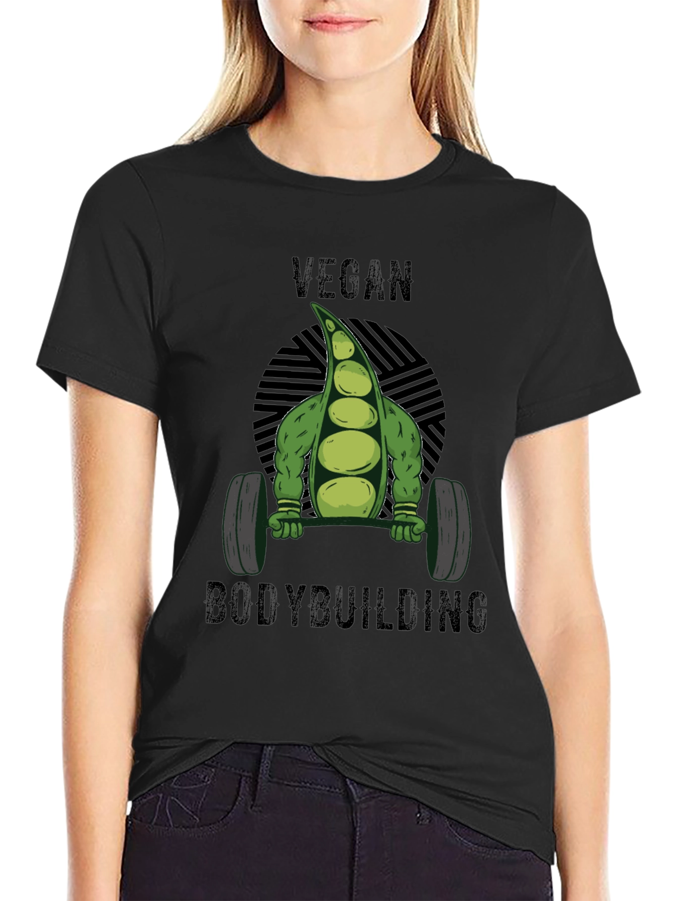 Vegan Bodybuilding T-Shirt - Weightlifting Plant Power!