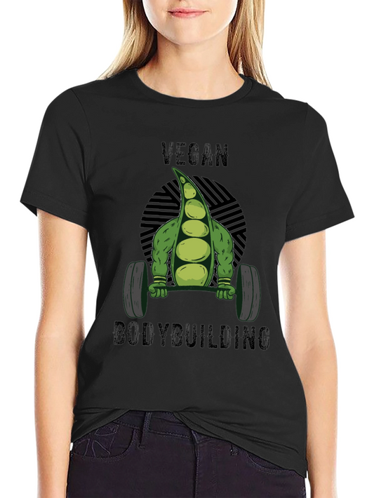 Vegan Bodybuilding T-Shirt - Weightlifting Plant Power!
