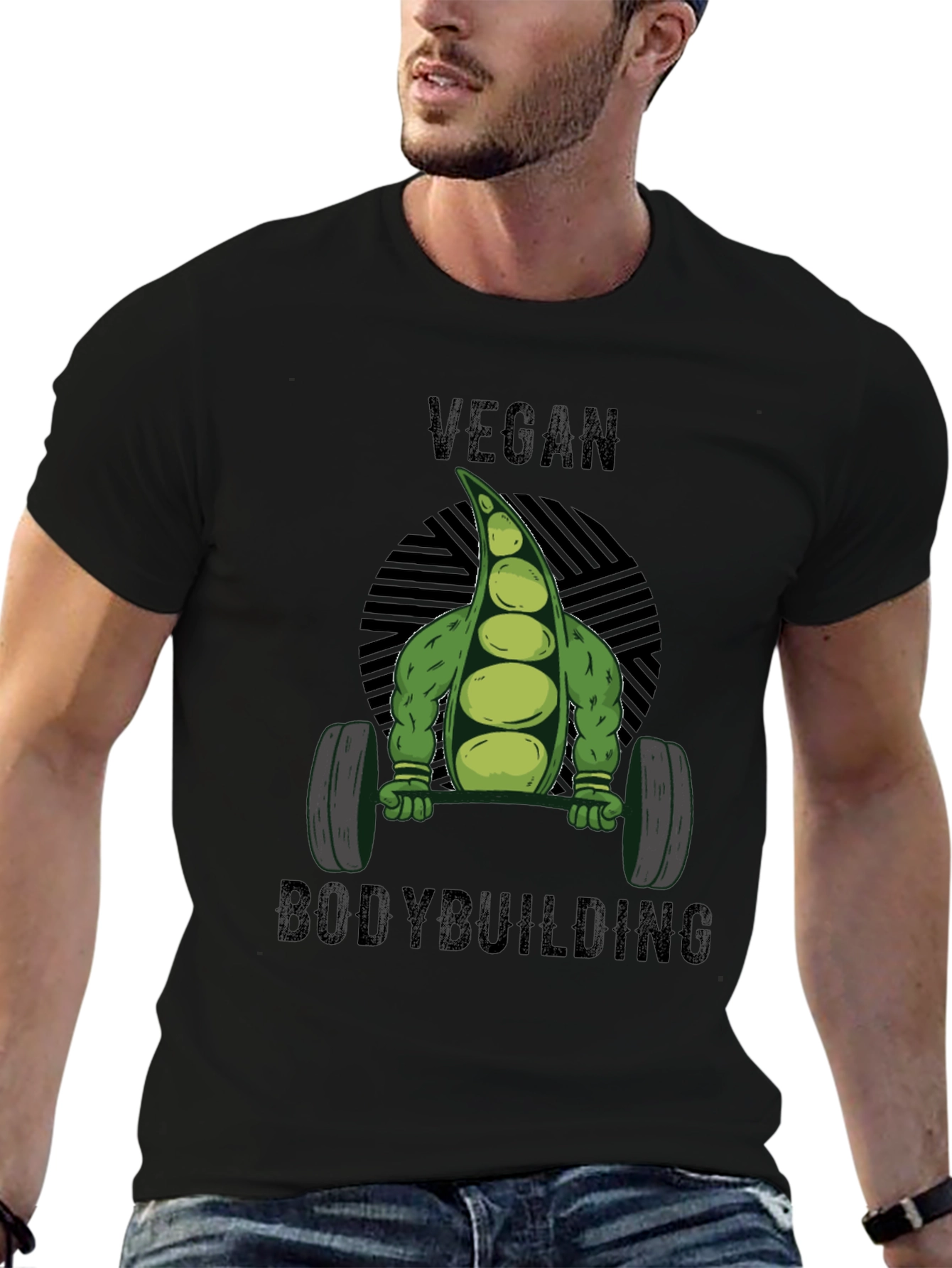 Vegan Bodybuilding T-Shirt - Weightlifting Plant Power!
