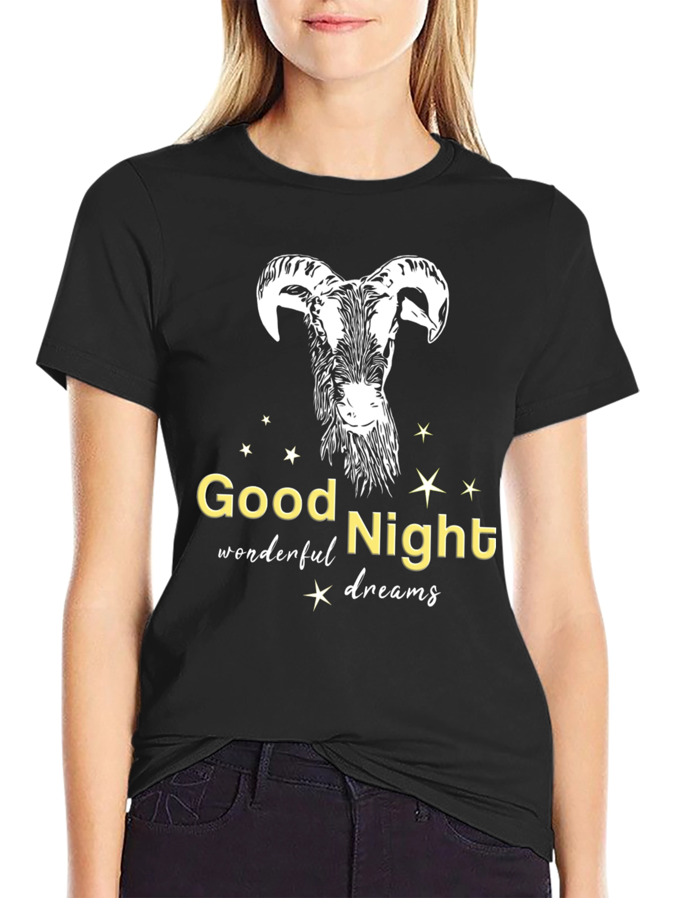 Good Night Dreams Goat T-Shirt