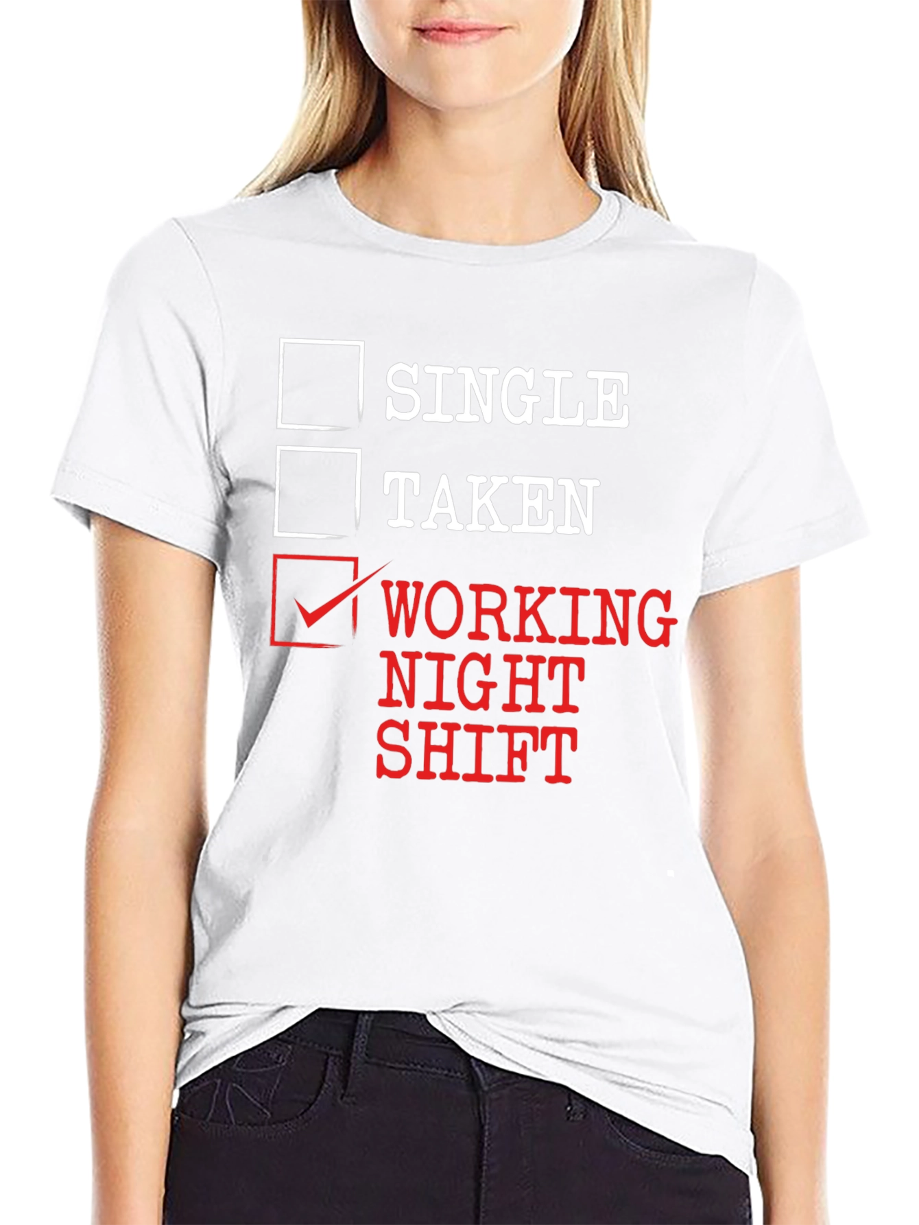 Working Night Shift T-Shirt Funny Novelty Tee